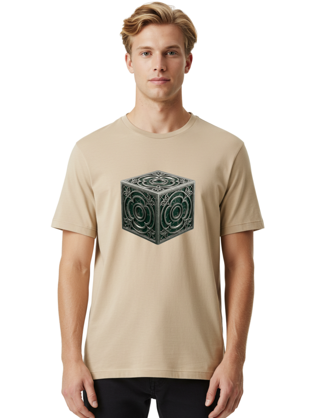 Metal-Cube Men'S Graphic Tee, 100% Cotton, Comfortable Casual Summer Wear, Machine Washable, Vintage Camera, Old Camera, Antique Camera, Black Camera, Classic Photography, Photography Equipment, Nostalgic Device, Film Camera, Camera Art Bag774