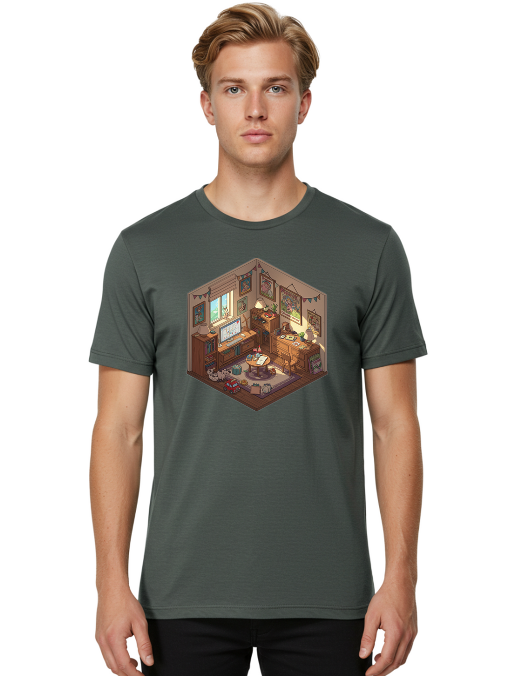 Metal-Gear-Solid-Room Men'S Graphic Tee, 100% Cotton, Comfortable Casual Summer Wear, Machine Washable, Vintage Camera, Old Camera, Antique Camera, Black Camera, Classic Photography, Photography Equipment, Nostalgic Device, Film Camera, Bag775