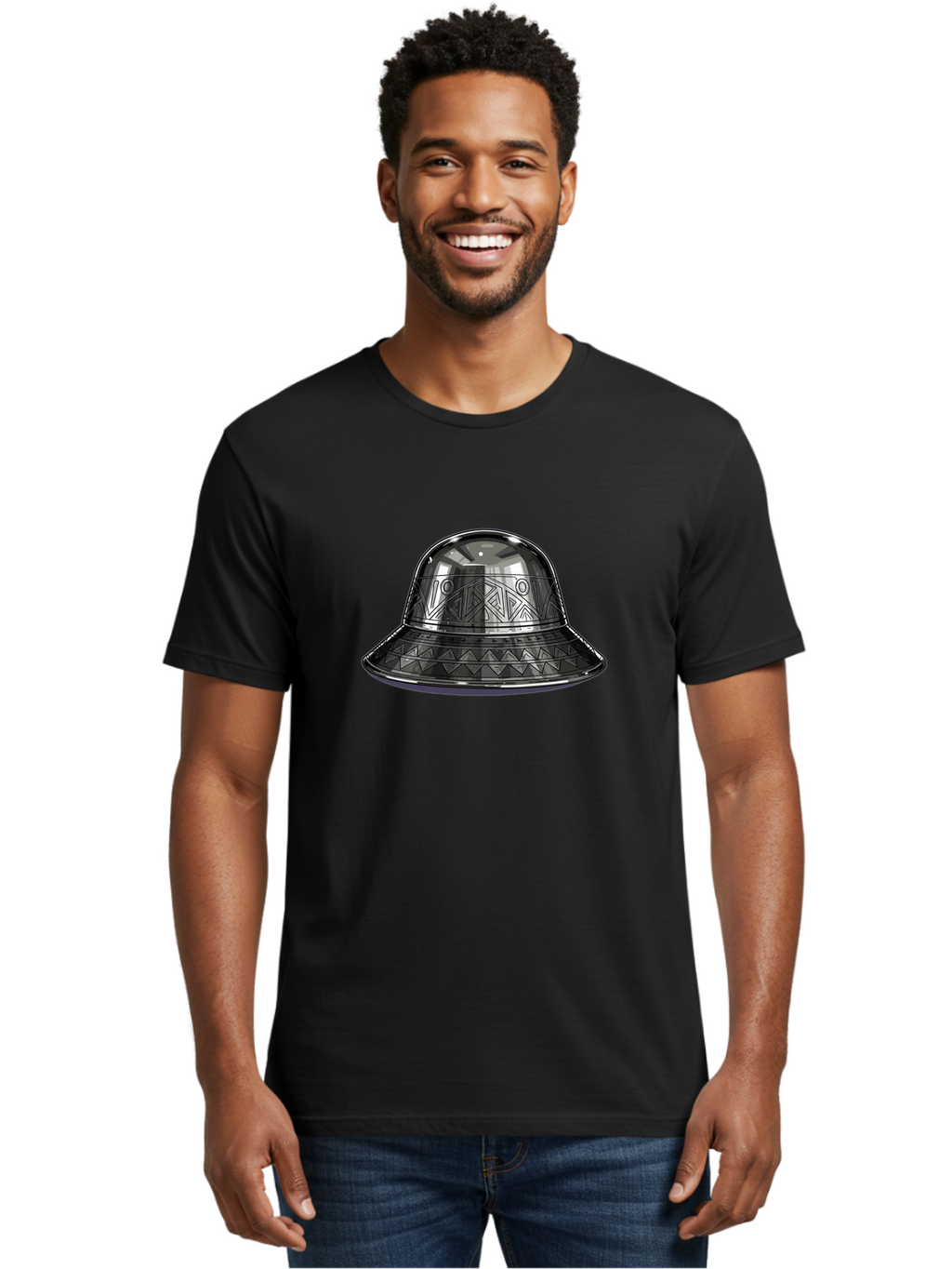 Metallic-Dome-Shaped-Object Men'S Graphic Tee, 100% Cotton, Comfortable Casual Summer Wear, Machine Washable, Vintage Camera, Old Camera, Antique Camera, Black Camera, Classic Photography, Photography Equipment, Nostalgic Device, Film Camera, Bag777
