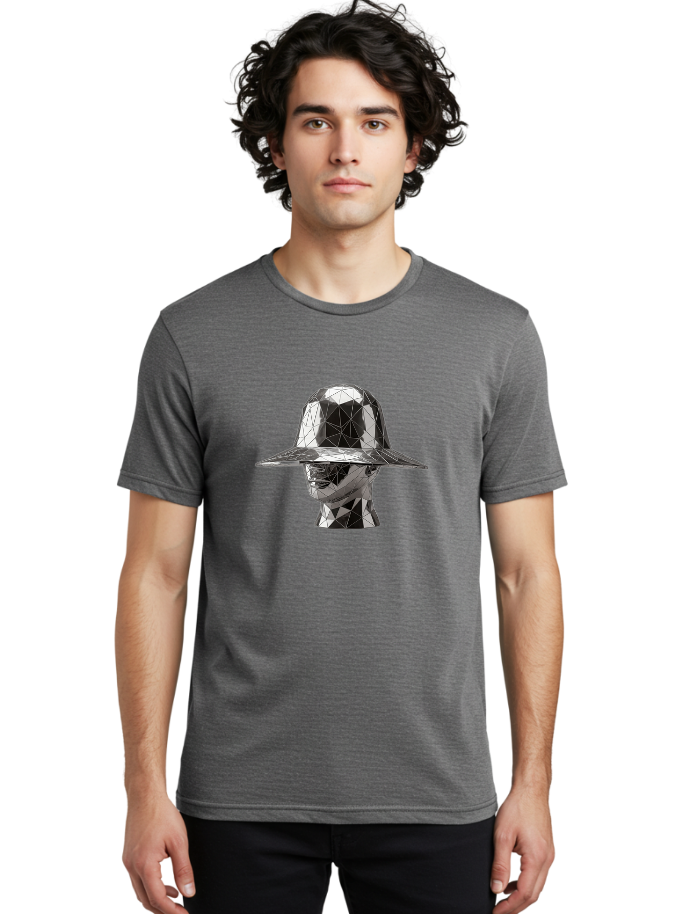 Metallic-Head-With-Hat Men'S Graphic Tee, 100% Cotton, Comfortable Casual Summer Wear, Machine Washable, Vintage Camera, Old Camera, Antique Camera, Black Camera, Classic Photography, Photography Equipment, Nostalgic Device, Film Camera, Bag780