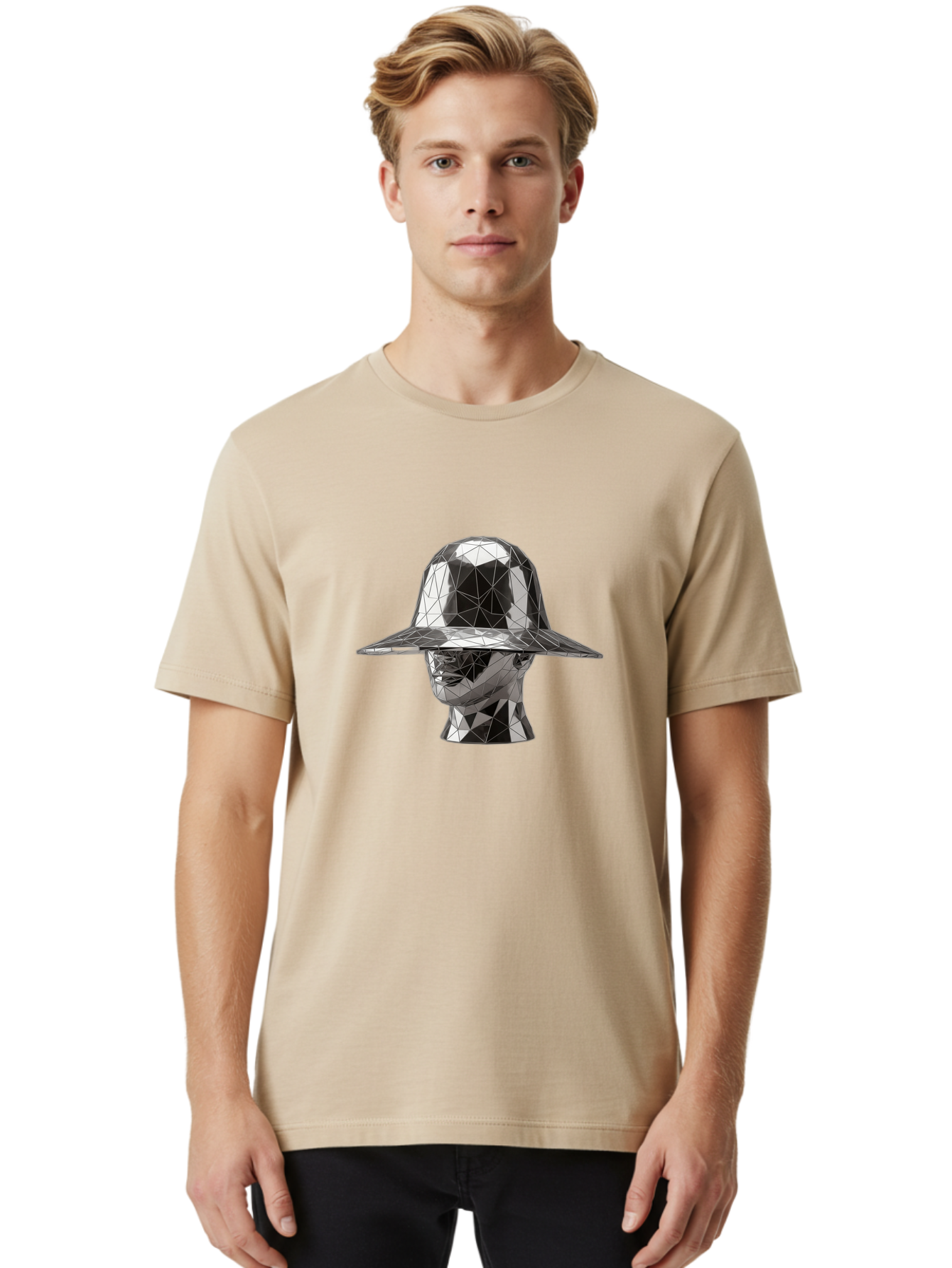 Metallic-Head-With-Hat Men'S Graphic Tee, 100% Cotton, Comfortable Casual Summer Wear, Machine Washable, Vintage Camera, Old Camera, Antique Camera, Black Camera, Classic Photography, Photography Equipment, Nostalgic Device, Film Camera, Bag780