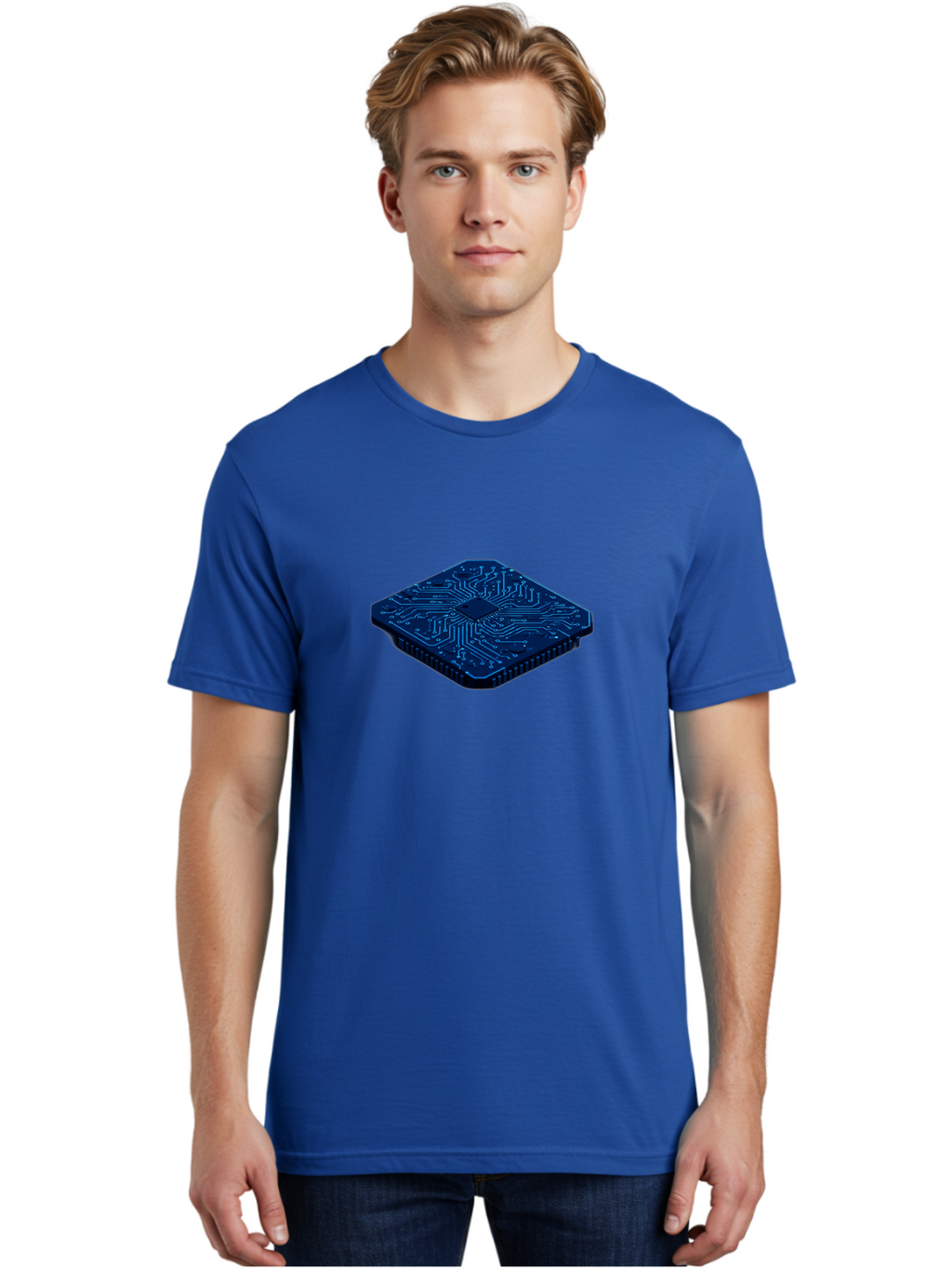 Microchip Men'S Graphic Tee, 100% Cotton, Comfortable Casual Summer Wear, Machine Washable, Vintage Camera, Old Camera, Antique Camera, Black Camera, Classic Photography, Photography Equipment, Nostalgic Device, Film Camera, Camera Art Bag785