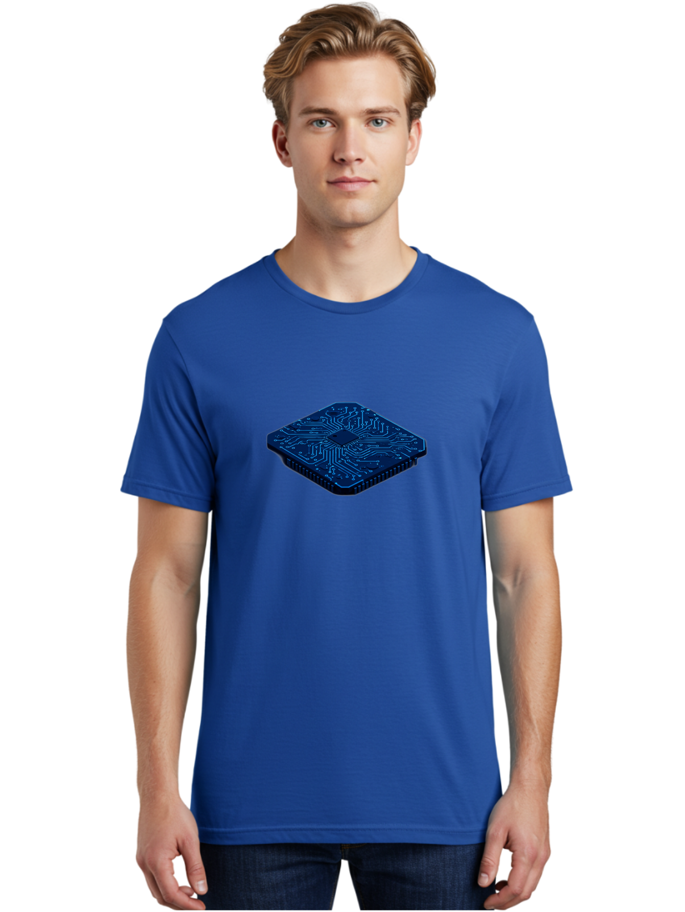 Microchip Men'S Graphic Tee, 100% Cotton, Comfortable Casual Summer Wear, Machine Washable, Vintage Camera, Old Camera, Antique Camera, Black Camera, Classic Photography, Photography Equipment, Nostalgic Device, Film Camera, Camera Art Bag785