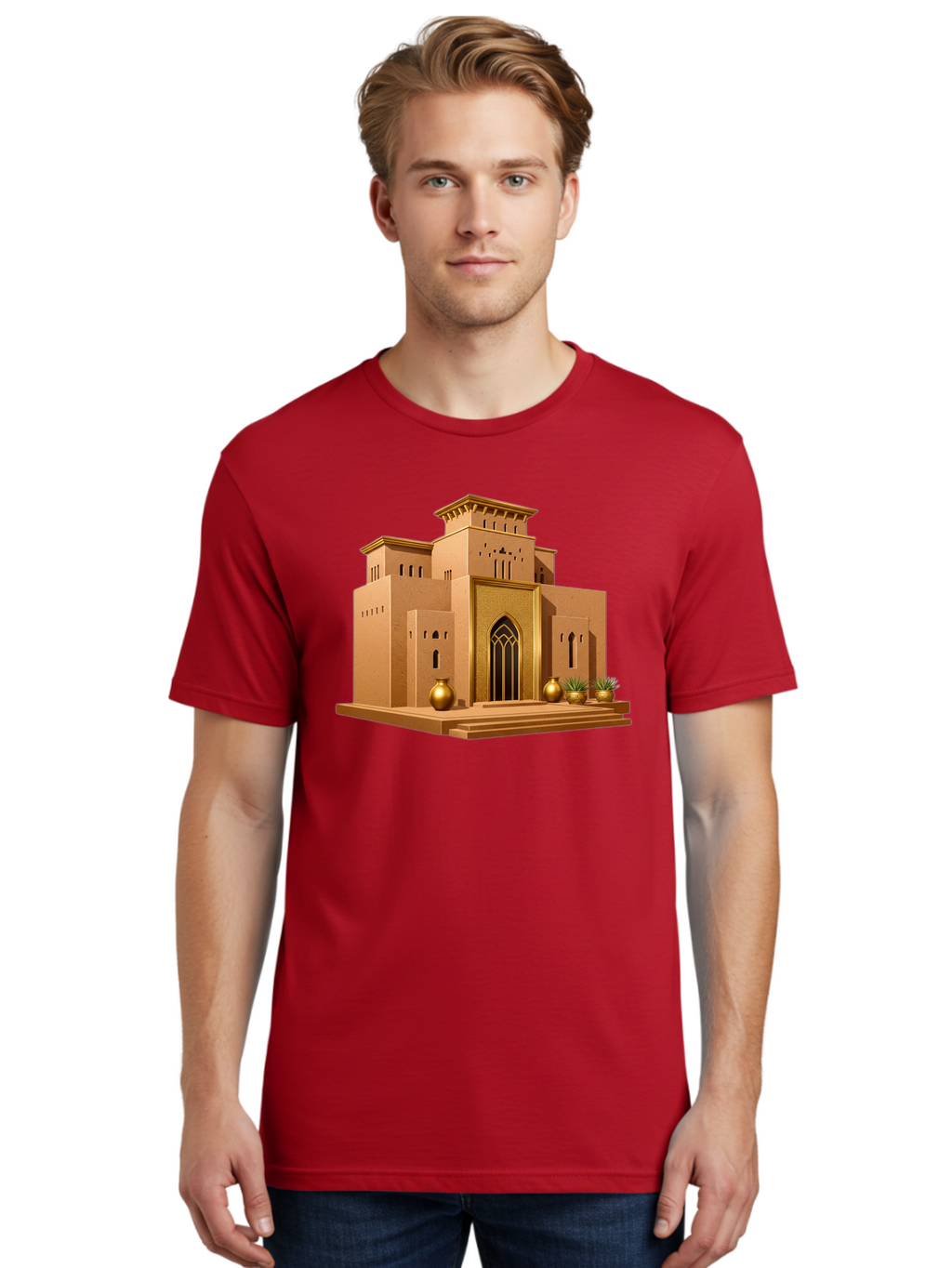 Middle-Eastern-Temple Men'S Graphic Tee, 100% Cotton, Comfortable Casual Summer Wear, Machine Washable, Vintage Camera, Old Camera, Antique Camera, Black Camera, Classic Photography, Photography Equipment, Nostalgic Device, Film Camera, Bag787