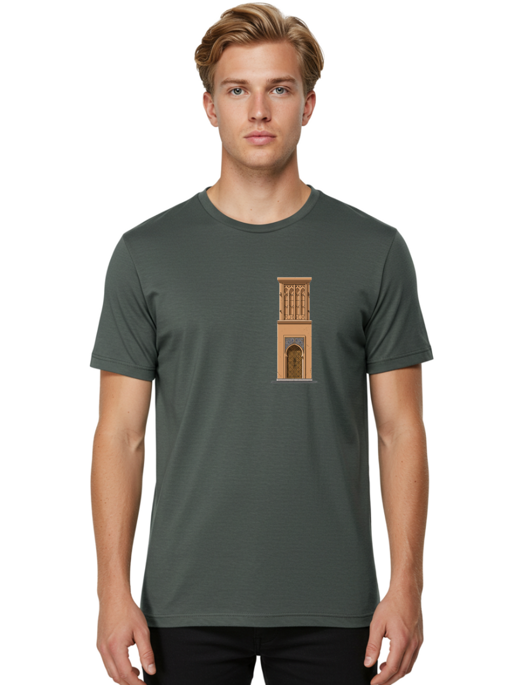 Minaret Men'S Graphic Tee, 100% Cotton, Comfortable Casual Summer Wear, Machine Washable, Vintage Camera, Old Camera, Antique Camera, Black Camera, Classic Photography, Photography Equipment, Nostalgic Device, Film Camera, Camera Art Bag791