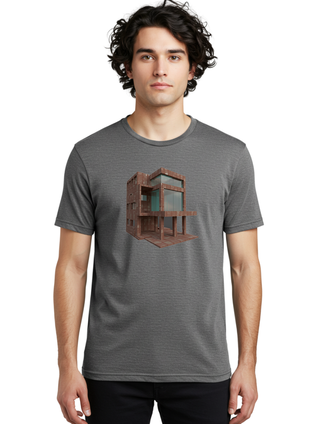 Modern-Building Men'S Graphic Tee, 100% Cotton, Comfortable Casual Summer Wear, Machine Washable, Vintage Camera, Old Camera, Antique Camera, Black Camera, Classic Photography, Photography Equipment, Nostalgic Device, Film Camera, Camera Art Bag794