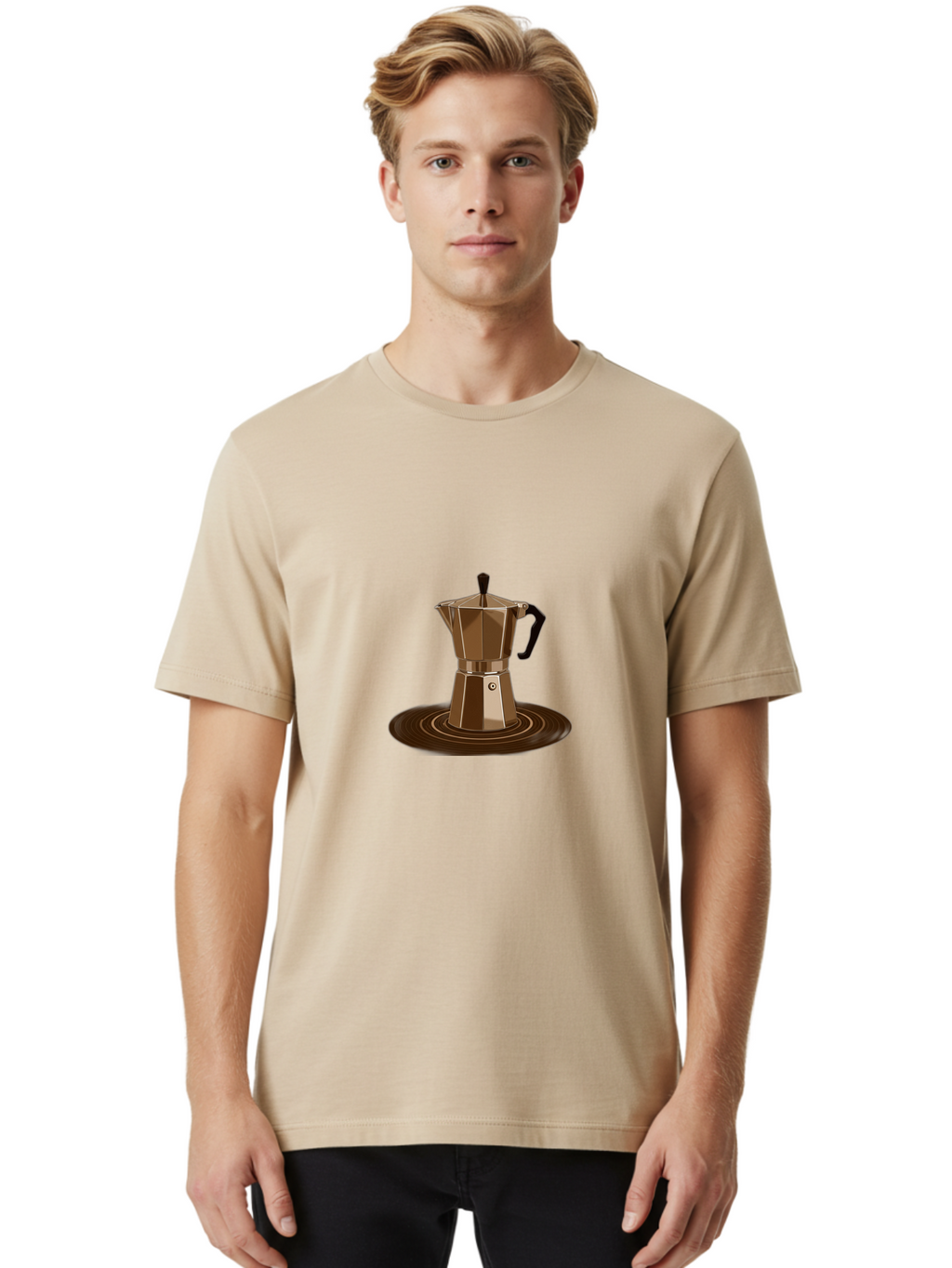 Moka-Pot Men'S Graphic Tee, 100% Cotton, Comfortable Casual Summer Wear, Machine Washable, Vintage Camera, Old Camera, Antique Camera, Black Camera, Classic Photography, Photography Equipment, Nostalgic Device, Film Camera, Camera Art Bag797