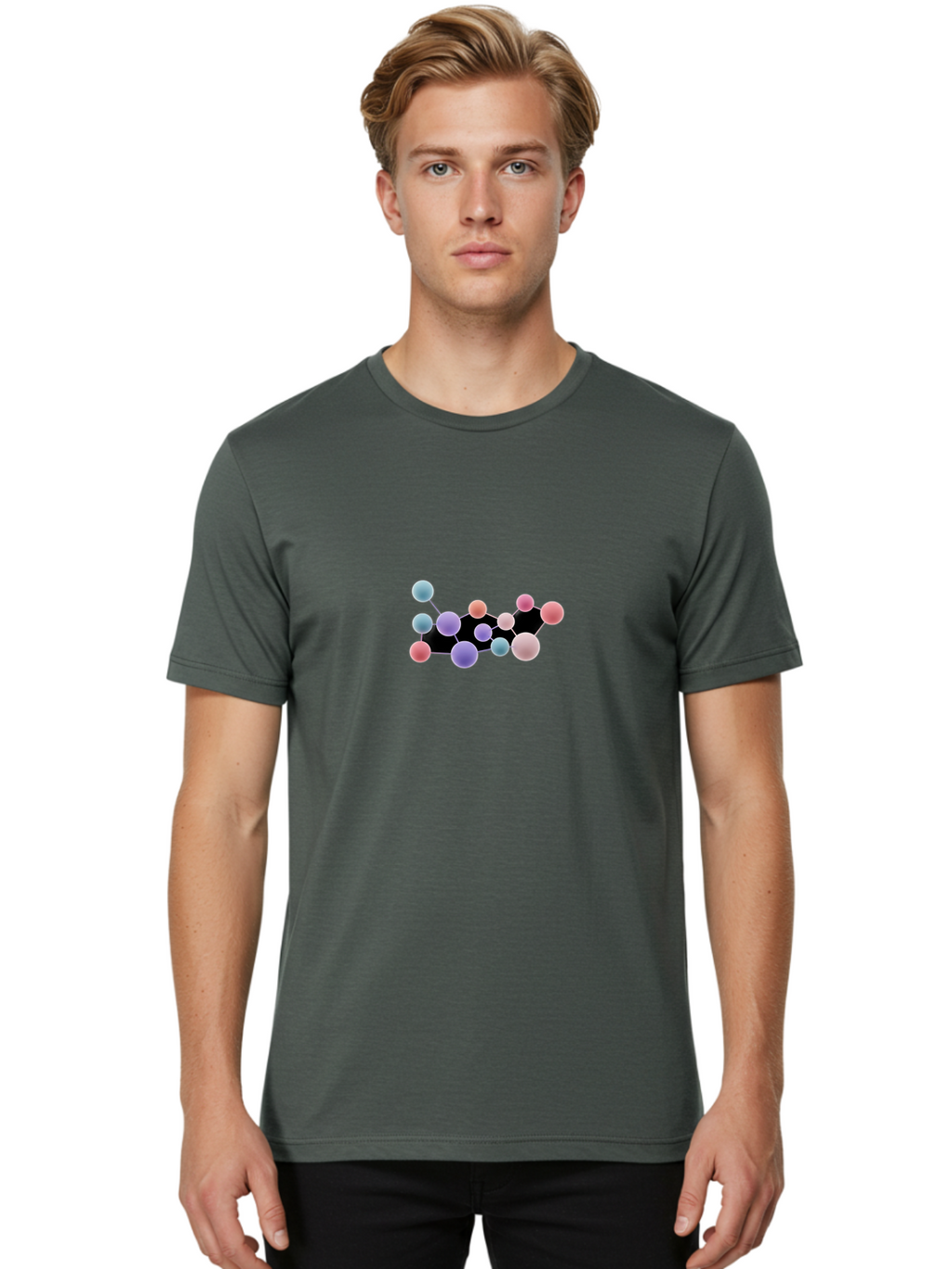 Molecular-Structure Men'S Graphic Tee, 100% Cotton, Comfortable Casual Summer Wear, Machine Washable, Vintage Camera, Old Camera, Antique Camera, Black Camera, Classic Photography, Photography Equipment, Nostalgic Device, Film Camera, Bag798