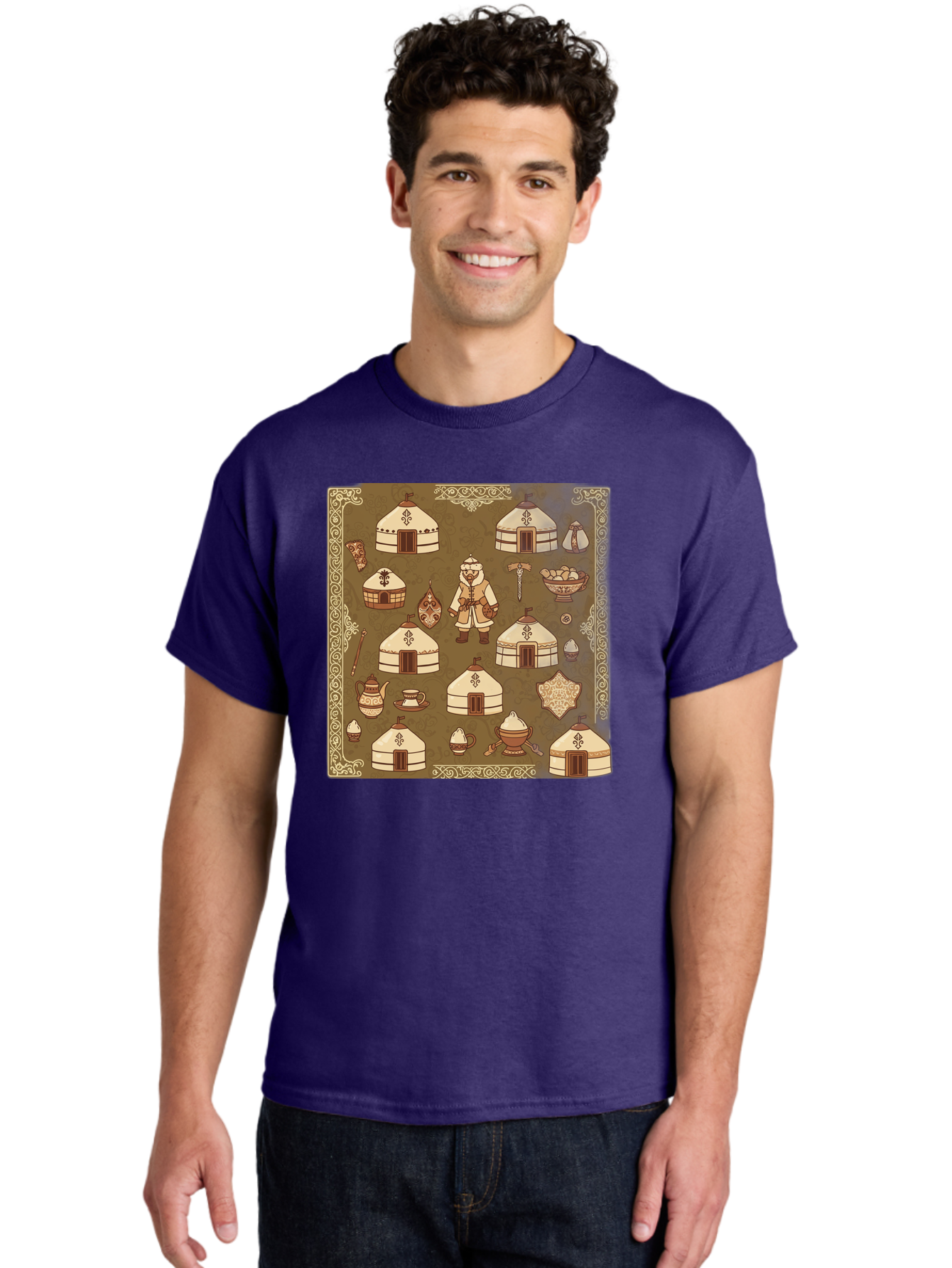 Mongolian-Yurt-Collection Men'S Graphic Tee, 100% Cotton, Comfortable Casual Summer Wear, Machine Washable, Vintage Camera, Old Camera, Antique Camera, Black Camera, Classic Photography, Photography Equipment, Nostalgic Device, Film Camera, Bag801