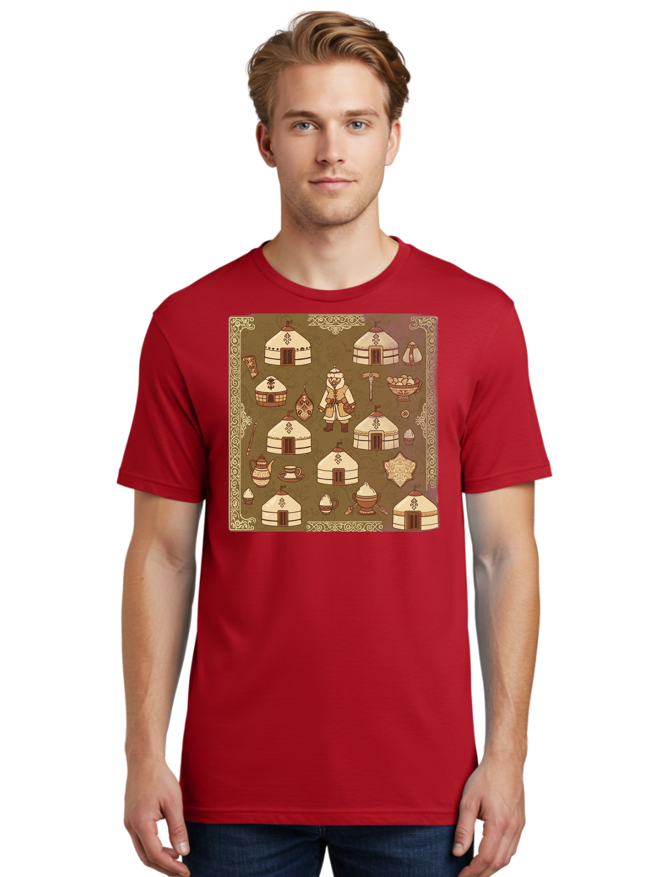 Mongolian-Yurt-Collection Men'S Graphic Tee, 100% Cotton, Comfortable Casual Summer Wear, Machine Washable, Vintage Camera, Old Camera, Antique Camera, Black Camera, Classic Photography, Photography Equipment, Nostalgic Device, Film Camera, Bag801