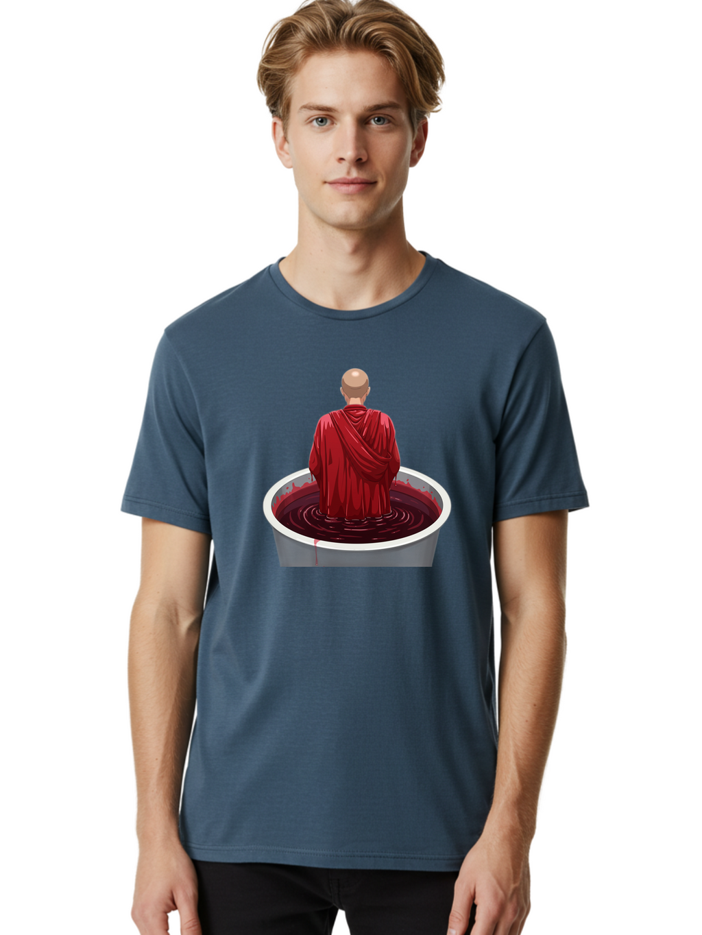 Monk-In-Wine-Vat Men'S Graphic Tee, 100% Cotton, Comfortable Casual Summer Wear, Machine Washable, Vintage Camera, Old Camera, Antique Camera, Black Camera, Classic Photography, Photography Equipment, Nostalgic Device, Film Camera, Camera Art Bag802