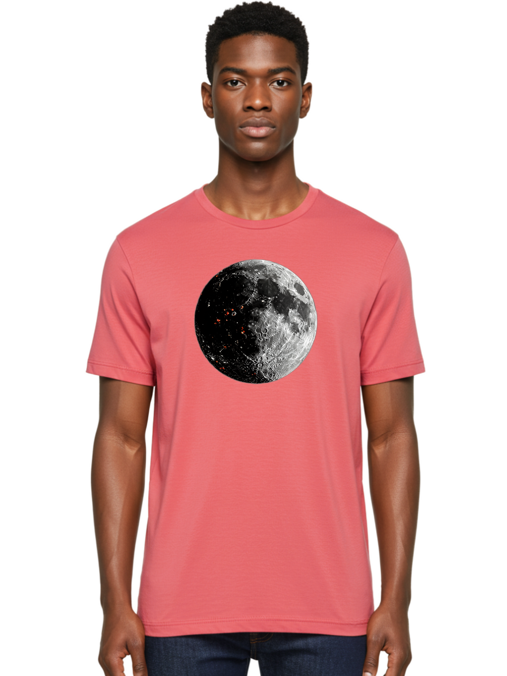 Moon-2 Men'S Graphic Tee, 100% Cotton, Comfortable Casual Summer Wear, Machine Washable, Vintage Camera, Old Camera, Antique Camera, Black Camera, Classic Photography, Photography Equipment, Nostalgic Device, Film Camera, Camera Art Bag808