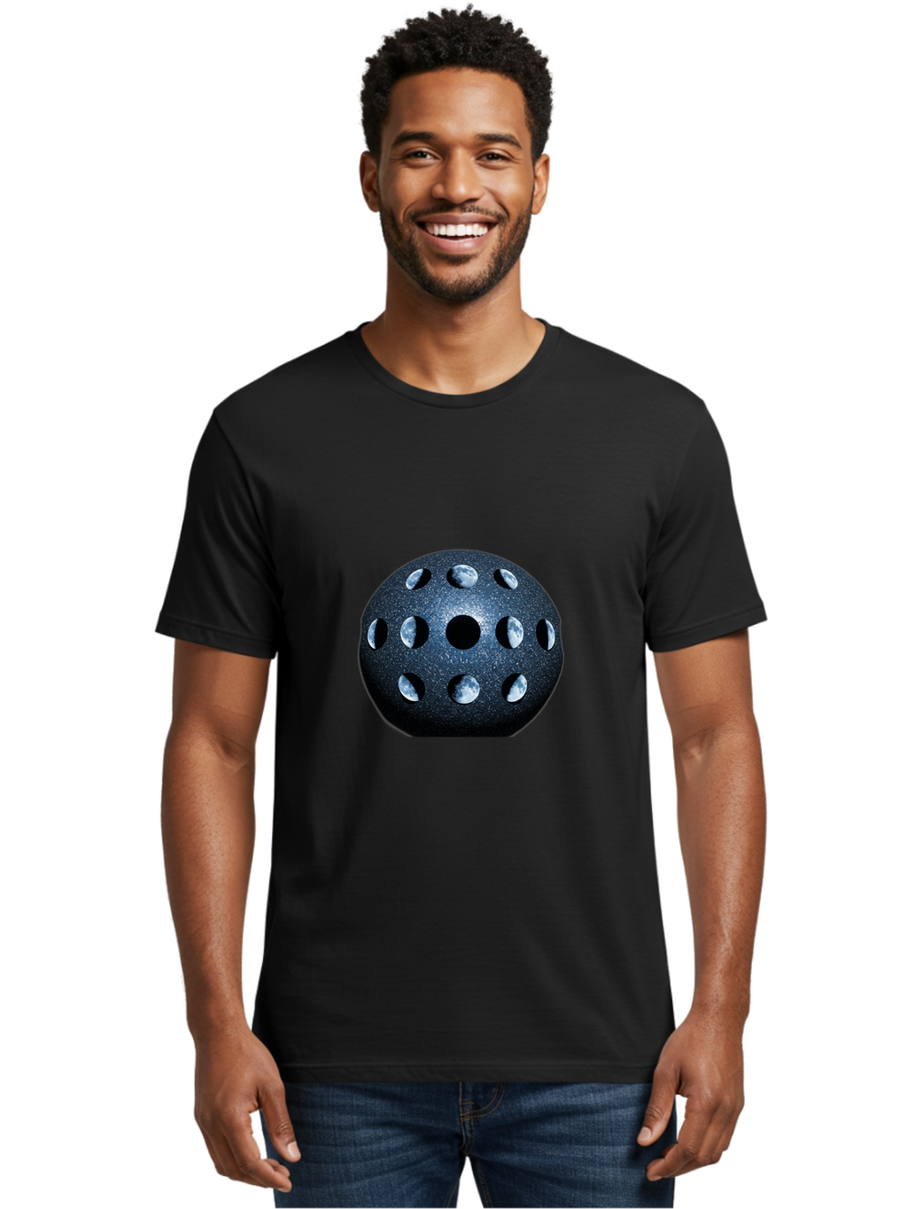 Moon-Phases-Orb Men'S Graphic Tee, 100% Cotton, Comfortable Casual Summer Wear, Machine Washable, Vintage Camera, Old Camera, Antique Camera, Black Camera, Classic Photography, Photography Equipment, Nostalgic Device, Film Camera, Camera Art Bag809