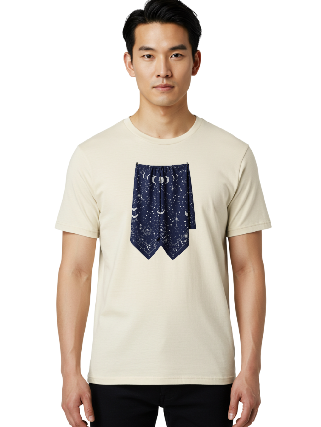 Moon-Phases-Shorts Men'S Graphic Tee, 100% Cotton, Comfortable Casual Summer Wear, Machine Washable, Vintage Camera, Old Camera, Antique Camera, Black Camera, Classic Photography, Photography Equipment, Nostalgic Device, Film Camera, Bag810