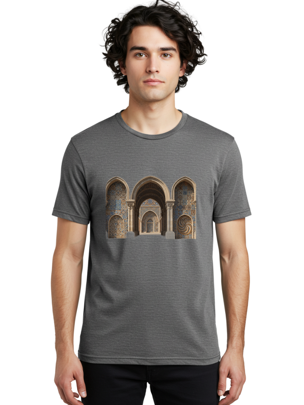 Moorish-Archway Men'S Graphic Tee, 100% Cotton, Comfortable Casual Summer Wear, Machine Washable, Vintage Camera, Old Camera, Antique Camera, Black Camera, Classic Photography, Photography Equipment, Nostalgic Device, Film Camera, Camera Art Bag812