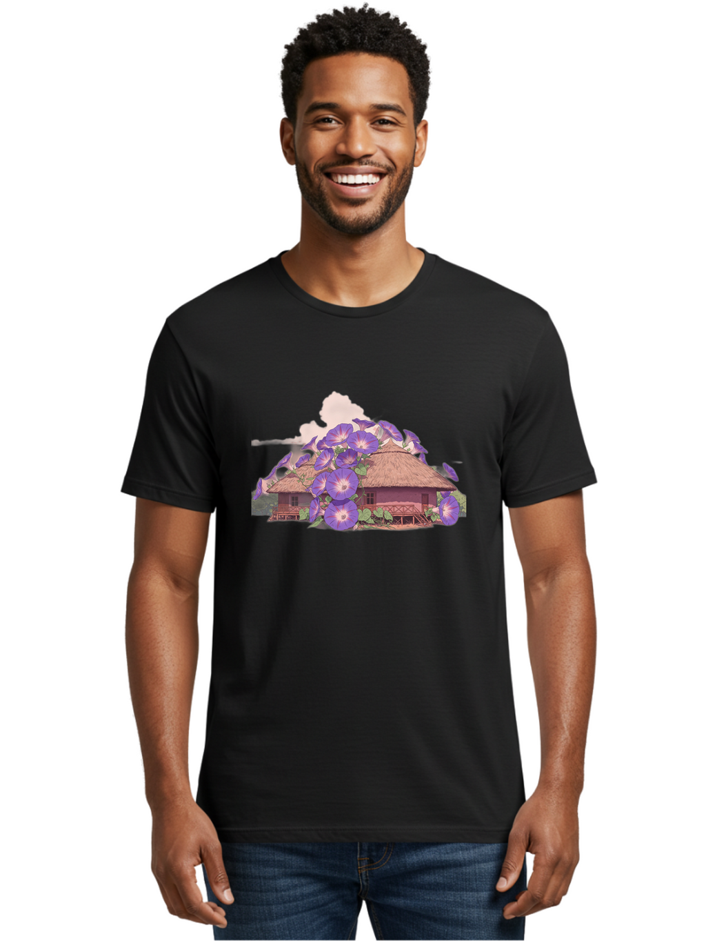 Morning-Glory Men'S Graphic Tee, 100% Cotton, Comfortable Casual Summer Wear, Machine Washable, Vintage Camera, Old Camera, Antique Camera, Black Camera, Classic Photography, Photography Equipment, Nostalgic Device, Film Camera, Camera Art Bag813