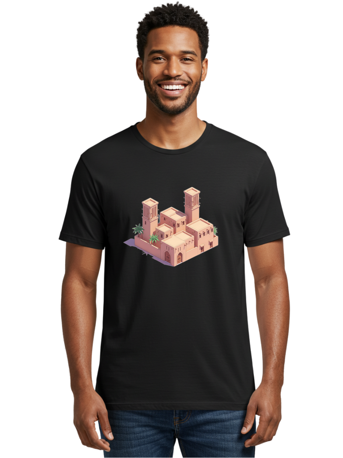 Mosque-Building Men'S Graphic Tee, 100% Cotton, Comfortable Casual Summer Wear, Machine Washable, Vintage Camera, Old Camera, Antique Camera, Black Camera, Classic Photography, Photography Equipment, Nostalgic Device, Film Camera, Camera Art Bag818