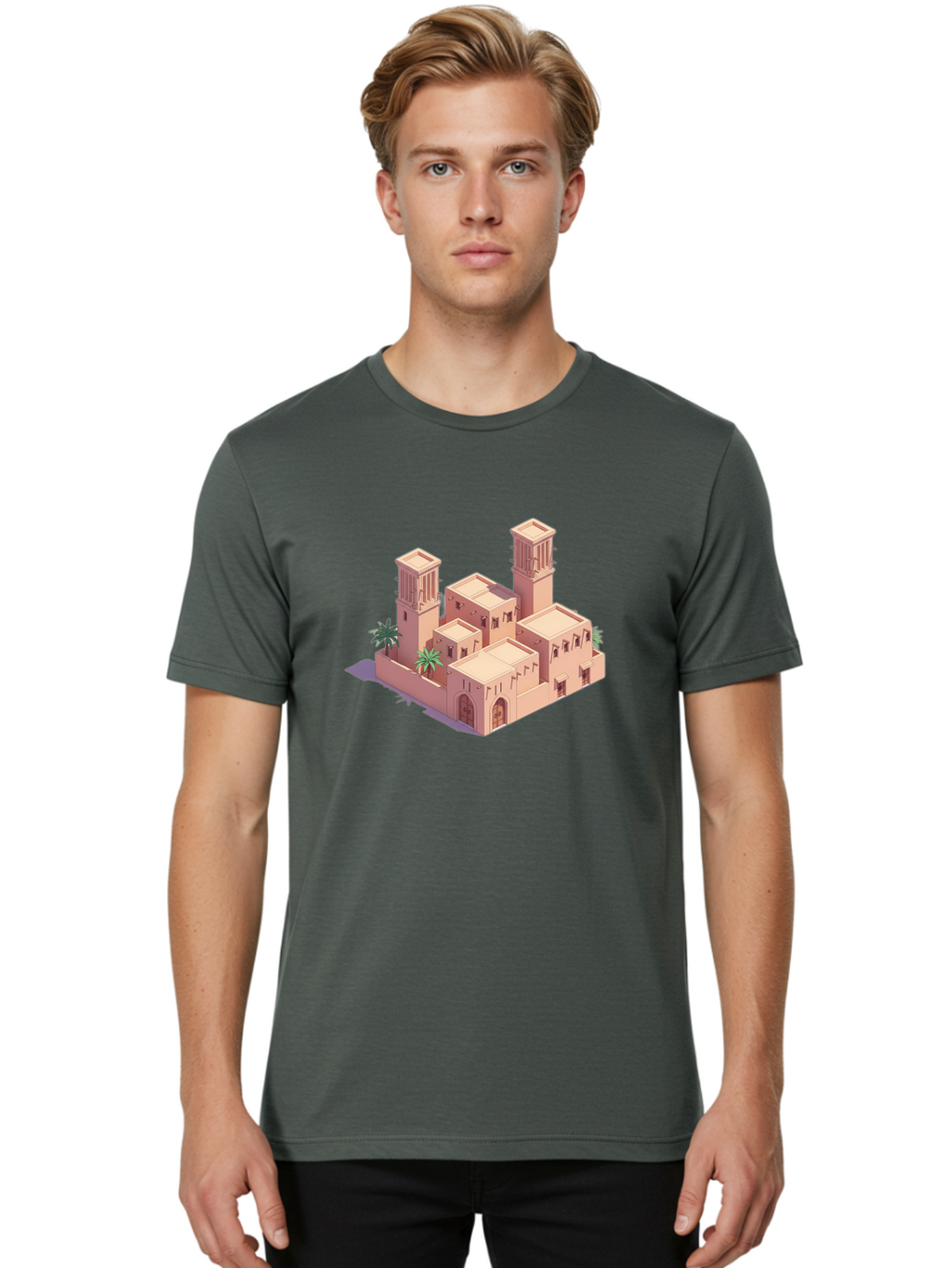 Mosque-Building Men'S Graphic Tee, 100% Cotton, Comfortable Casual Summer Wear, Machine Washable, Vintage Camera, Old Camera, Antique Camera, Black Camera, Classic Photography, Photography Equipment, Nostalgic Device, Film Camera, Camera Art Bag818