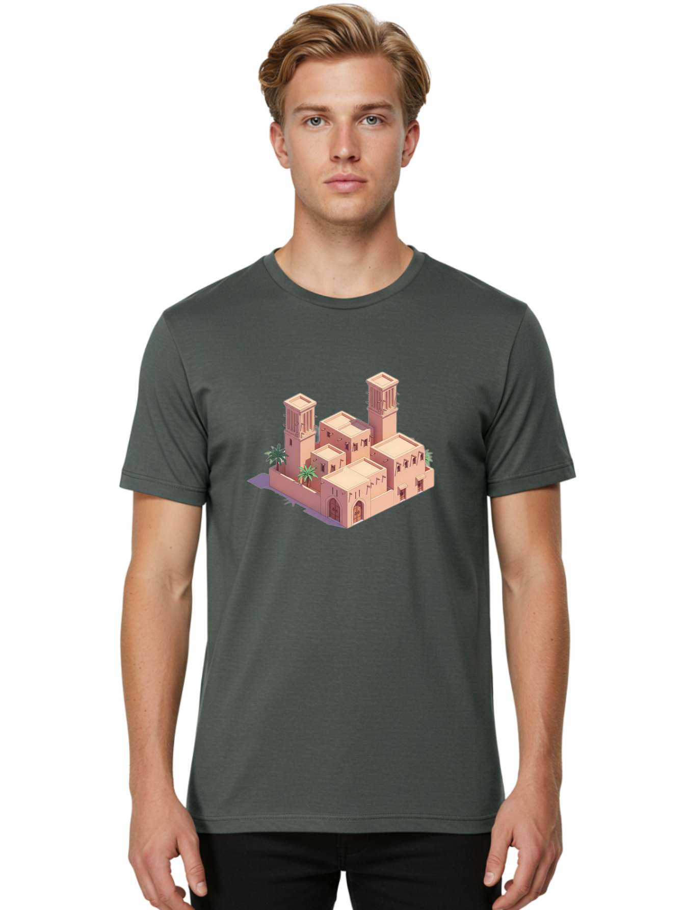 Mosque-Building Men'S Graphic Tee, 100% Cotton, Comfortable Casual Summer Wear, Machine Washable, Vintage Camera, Old Camera, Antique Camera, Black Camera, Classic Photography, Photography Equipment, Nostalgic Device, Film Camera, Camera Art Bag818