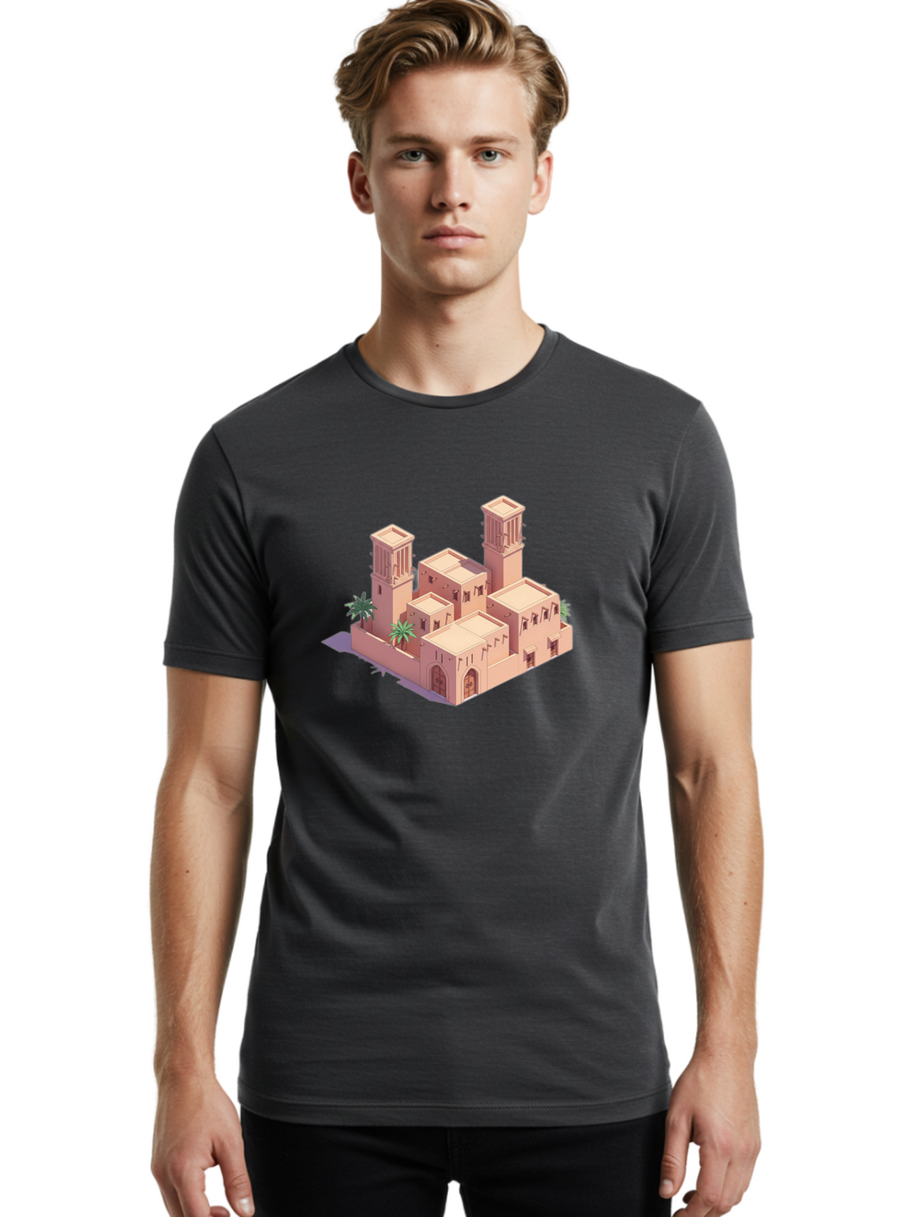 Mosque-Building Men'S Graphic Tee, 100% Cotton, Comfortable Casual Summer Wear, Machine Washable, Vintage Camera, Old Camera, Antique Camera, Black Camera, Classic Photography, Photography Equipment, Nostalgic Device, Film Camera, Camera Art Bag818