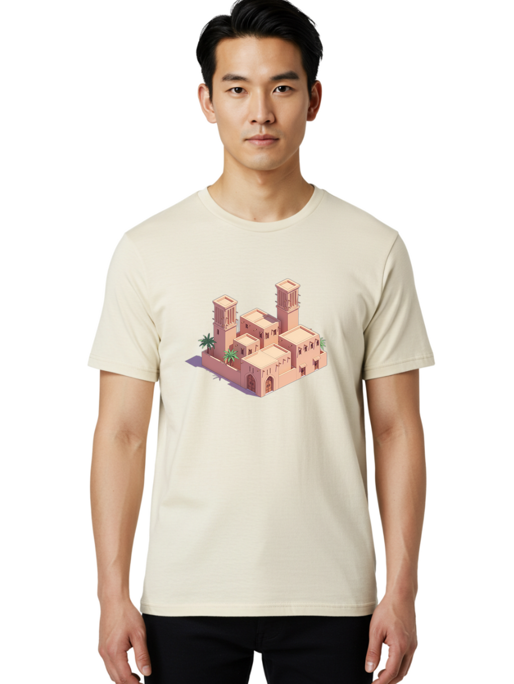 Mosque-Building Men'S Graphic Tee, 100% Cotton, Comfortable Casual Summer Wear, Machine Washable, Vintage Camera, Old Camera, Antique Camera, Black Camera, Classic Photography, Photography Equipment, Nostalgic Device, Film Camera, Camera Art Bag818
