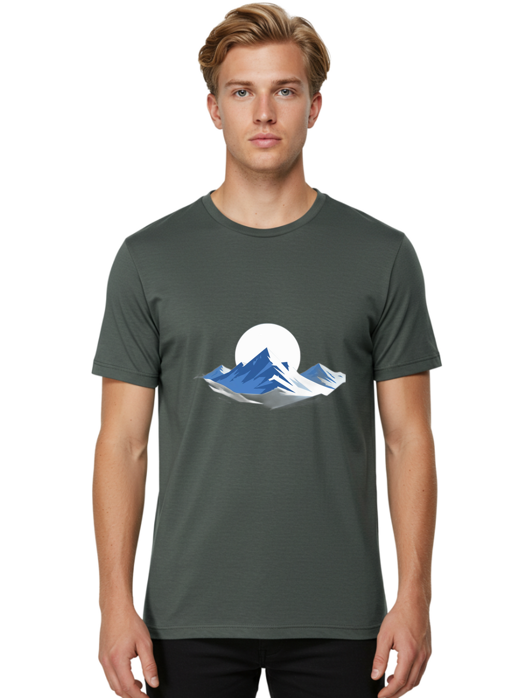 Mountain-Landscape Men'S Graphic Tee, 100% Cotton, Comfortable Casual Summer Wear, Machine Washable, Vintage Camera, Old Camera, Antique Camera, Black Camera, Classic Photography, Photography Equipment, Nostalgic Device, Film Camera, Bag825