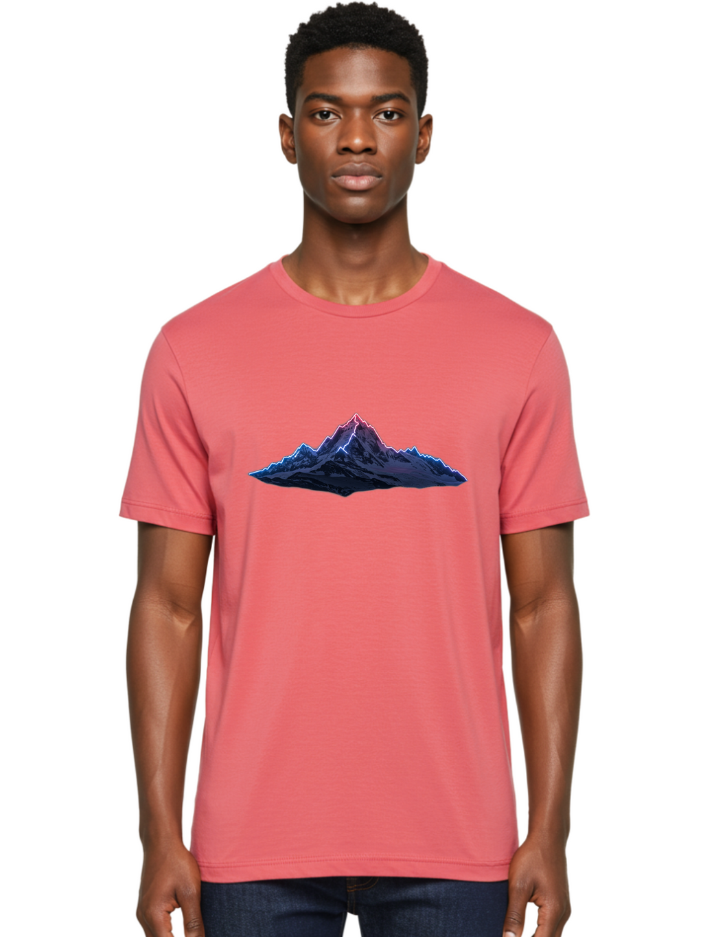 Mountain-Peak-2 Men'S Graphic Tee, 100% Cotton, Comfortable Casual Summer Wear, Machine Washable, Vintage Camera, Old Camera, Antique Camera, Black Camera, Classic Photography, Photography Equipment, Nostalgic Device, Film Camera, Camera Art Bag827