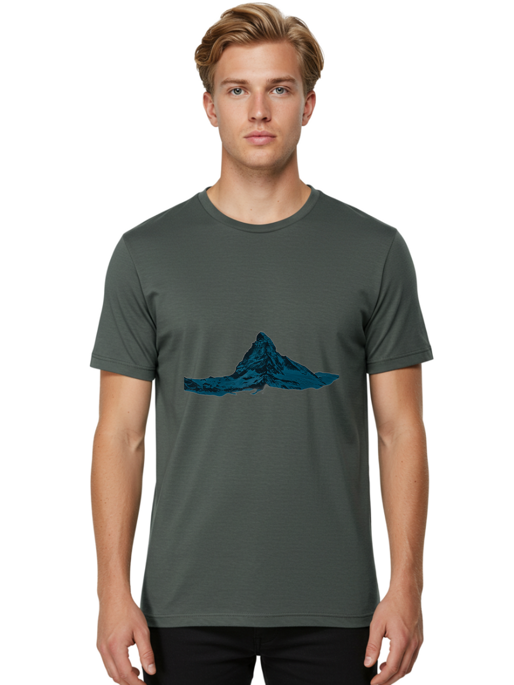 Mountain-Peak Men'S Graphic Tee, 100% Cotton, Comfortable Casual Summer Wear, Machine Washable, Vintage Camera, Old Camera, Antique Camera, Black Camera, Classic Photography, Photography Equipment, Nostalgic Device, Film Camera, Camera Art Bag829