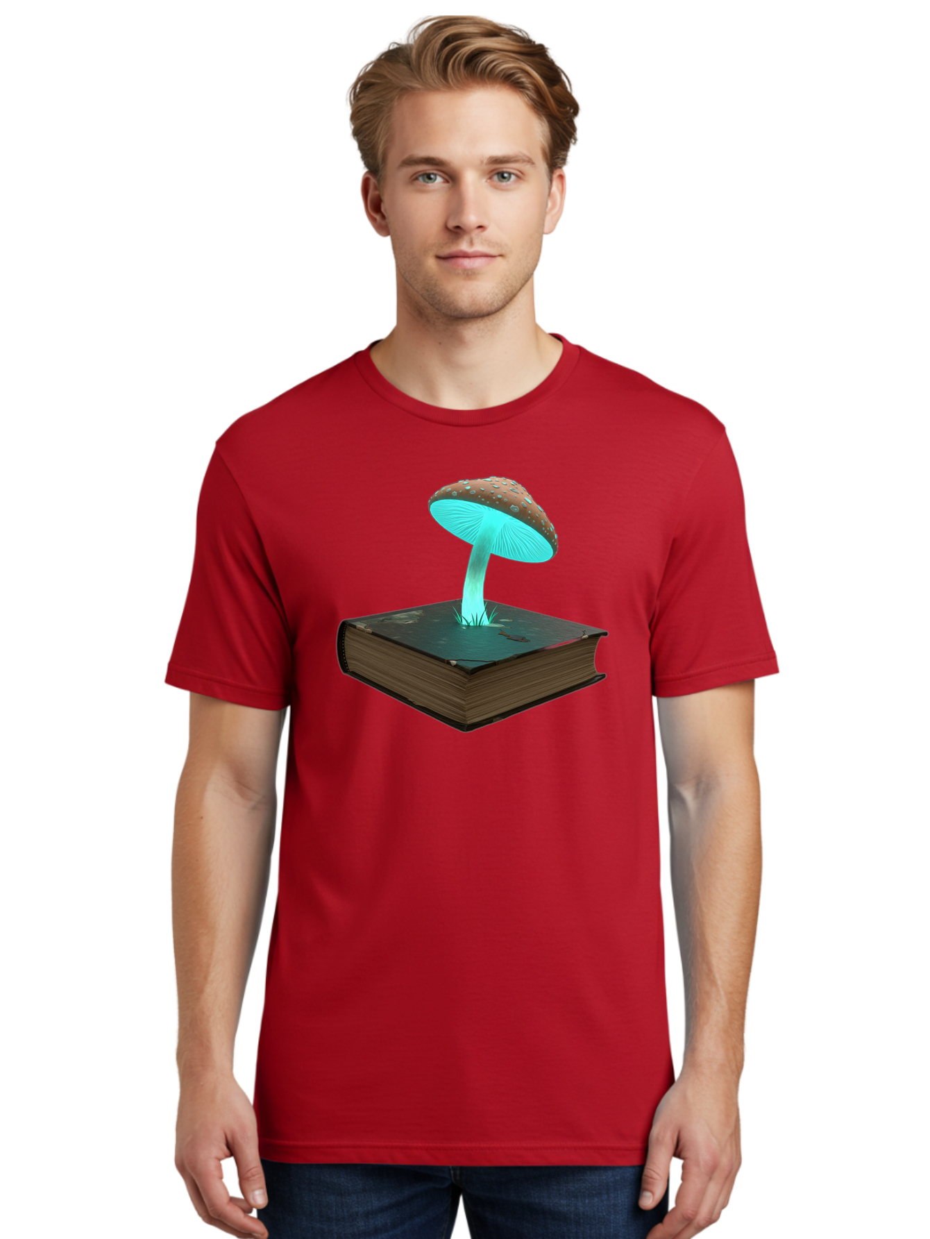 Mushroom-Book-3 Men'S Graphic Tee, 100% Cotton, Comfortable Casual Summer Wear, Machine Washable, Vintage Camera, Old Camera, Antique Camera, Black Camera, Classic Photography, Photography Equipment, Nostalgic Device, Film Camera, Camera Art Bag835