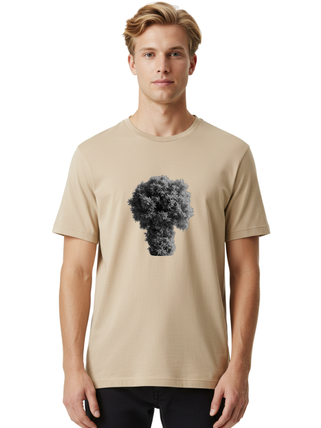 Mushroom-Cloud Men'S Graphic Tee, 100% Cotton, Comfortable Casual Summer Wear, Machine Washable, Vintage Camera, Old Camera, Antique Camera, Black Camera, Classic Photography, Photography Equipment, Nostalgic Device, Film Camera, Camera Art Bag837