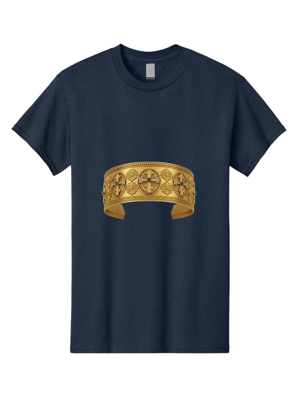 Native-American-Gold-Cuff Men'S Graphic Tee, 100% Cotton, Comfortable Casual Summer Wear, Machine Washable, Vintage Camera, Old Camera, Antique Camera, Black Camera, Classic Photography, Photography Equipment, Nostalgic Device, Film Camera, Bag850