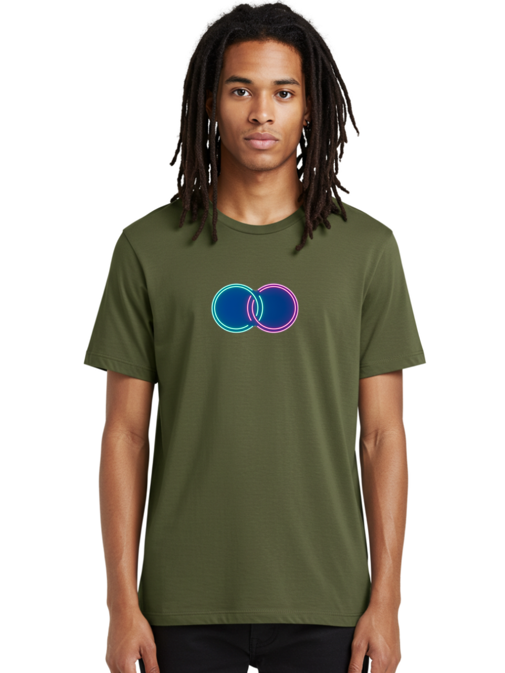 Neon-Circles Men'S Graphic Tee, 100% Cotton, Comfortable Casual Summer Wear, Machine Washable, Vintage Camera, Old Camera, Antique Camera, Black Camera, Classic Photography, Photography Equipment, Nostalgic Device, Film Camera, Camera Art Bag855