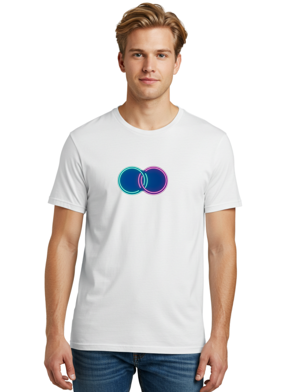 Neon-Circles Men'S Graphic Tee, 100% Cotton, Comfortable Casual Summer Wear, Machine Washable, Vintage Camera, Old Camera, Antique Camera, Black Camera, Classic Photography, Photography Equipment, Nostalgic Device, Film Camera, Camera Art Bag855
