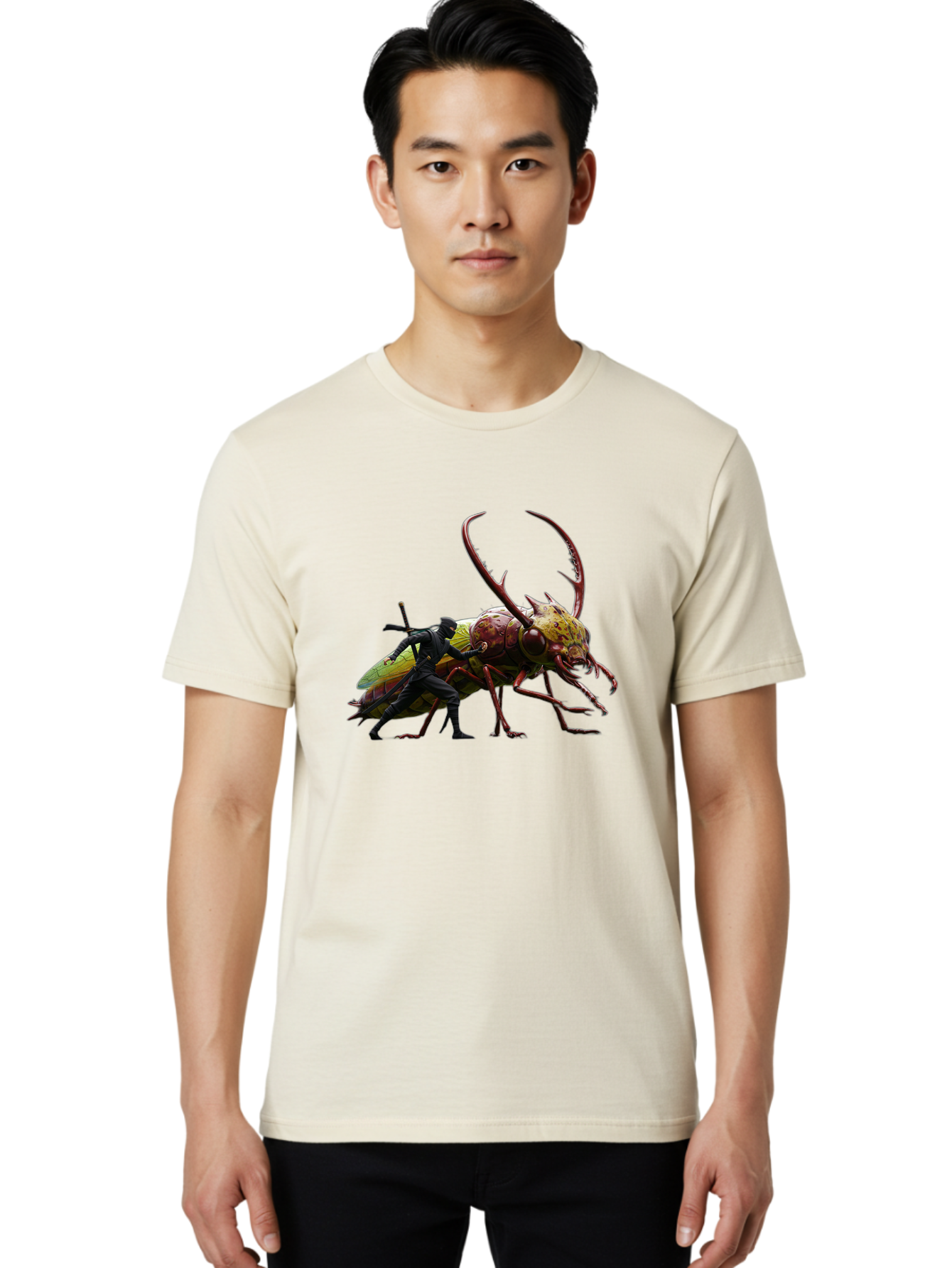 Ninja-Riding-Beetle Men'S Graphic Tee, 100% Cotton, Comfortable Casual Summer Wear, Machine Washable, Vintage Camera, Old Camera, Antique Camera, Black Camera, Classic Photography, Photography Equipment, Nostalgic Device, Film Camera, Bag859