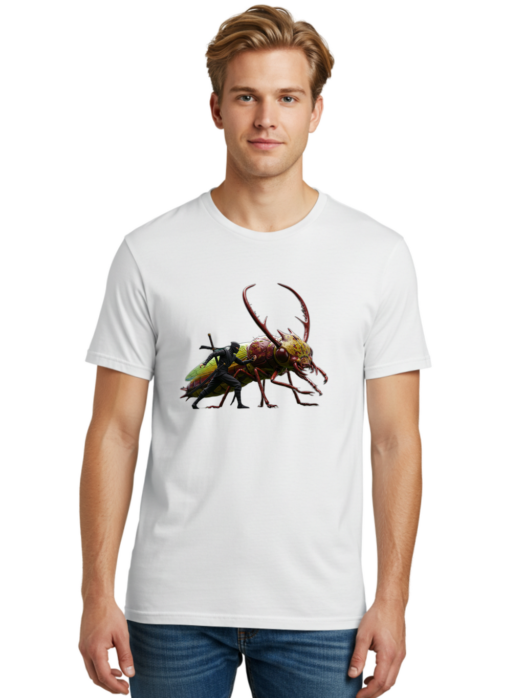 Ninja-Riding-Beetle Men'S Graphic Tee, 100% Cotton, Comfortable Casual Summer Wear, Machine Washable, Vintage Camera, Old Camera, Antique Camera, Black Camera, Classic Photography, Photography Equipment, Nostalgic Device, Film Camera, Bag859