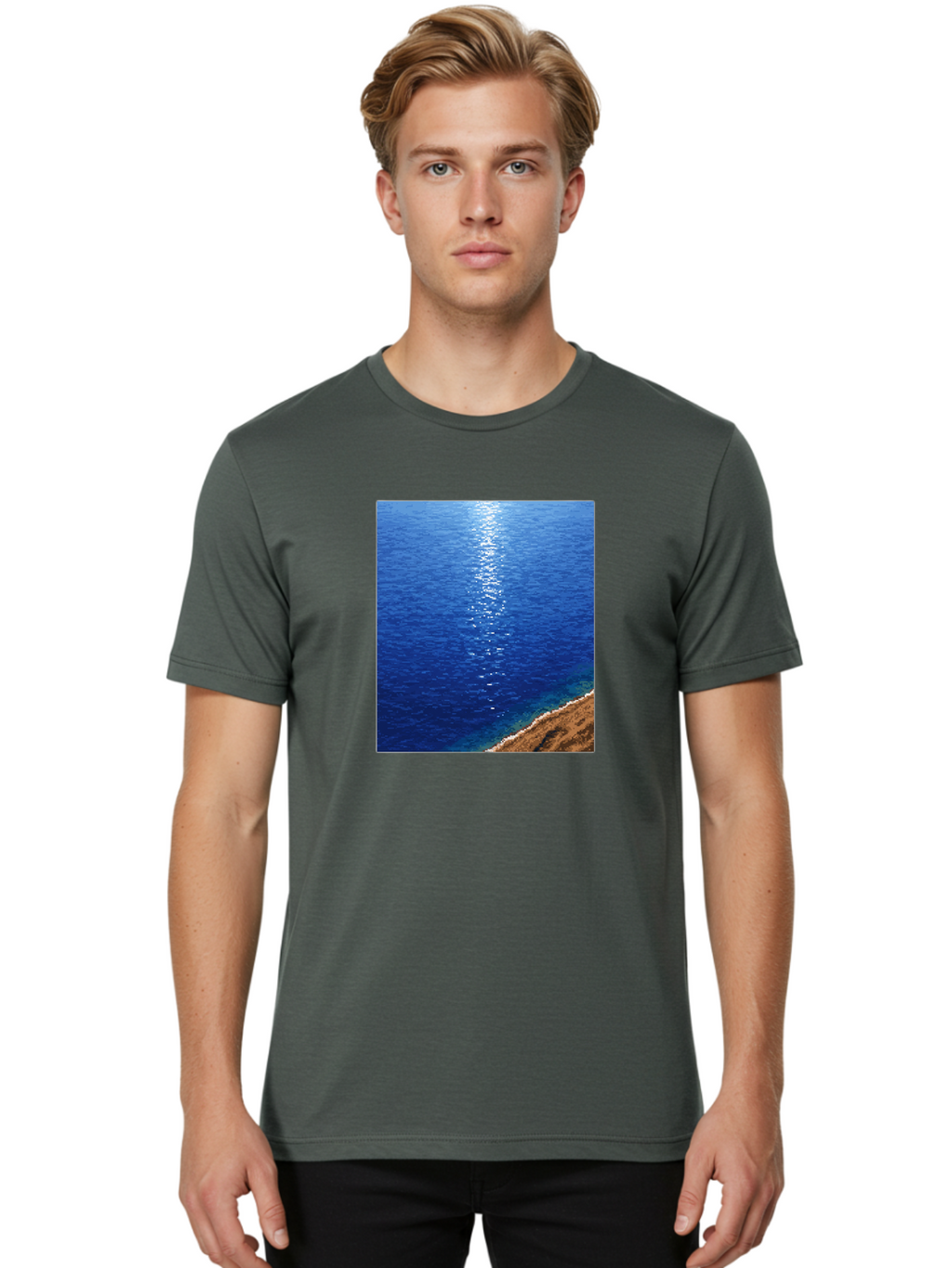 Ocean-Waves Men'S Graphic Tee, 100% Cotton, Comfortable Casual Summer Wear, Machine Washable, Vintage Camera, Old Camera, Antique Camera, Black Camera, Classic Photography, Photography Equipment, Nostalgic Device, Film Camera, Camera Art Bag868
