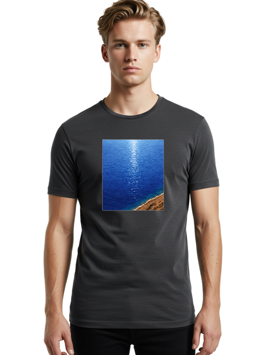Ocean-Waves Men'S Graphic Tee, 100% Cotton, Comfortable Casual Summer Wear, Machine Washable, Vintage Camera, Old Camera, Antique Camera, Black Camera, Classic Photography, Photography Equipment, Nostalgic Device, Film Camera, Camera Art Bag868