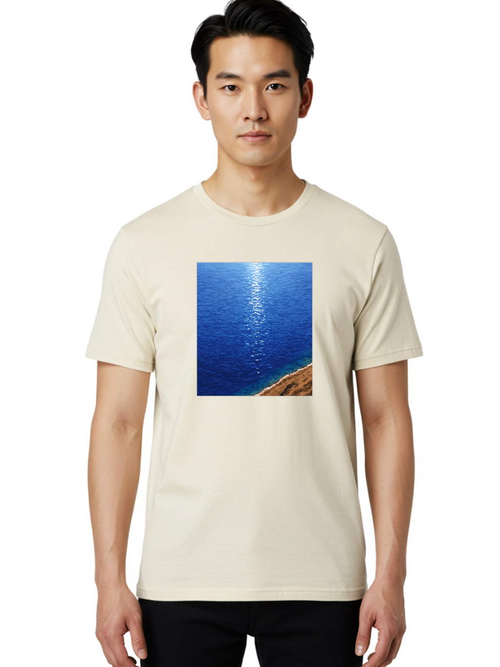 Ocean-Waves Men'S Graphic Tee, 100% Cotton, Comfortable Casual Summer Wear, Machine Washable, Vintage Camera, Old Camera, Antique Camera, Black Camera, Classic Photography, Photography Equipment, Nostalgic Device, Film Camera, Camera Art Bag868