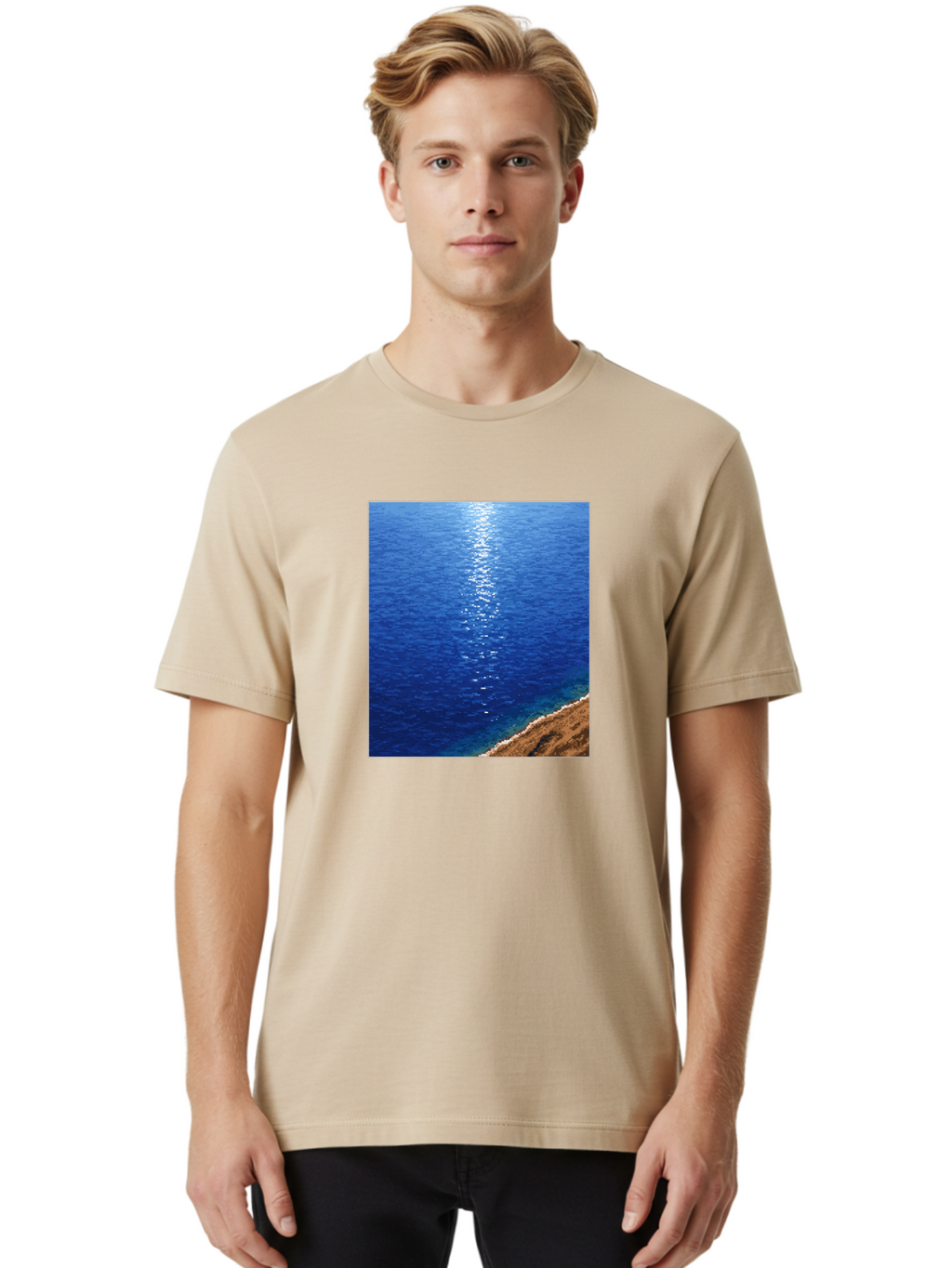 Ocean-Waves Men'S Graphic Tee, 100% Cotton, Comfortable Casual Summer Wear, Machine Washable, Vintage Camera, Old Camera, Antique Camera, Black Camera, Classic Photography, Photography Equipment, Nostalgic Device, Film Camera, Camera Art Bag868