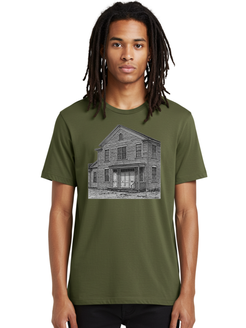 Old-House Men'S Graphic Tee, 100% Cotton, Comfortable Casual Summer Wear, Machine Washable, Vintage Camera, Old Camera, Antique Camera, Black Camera, Classic Photography, Photography Equipment, Nostalgic Device, Film Camera, Camera Art Bag870