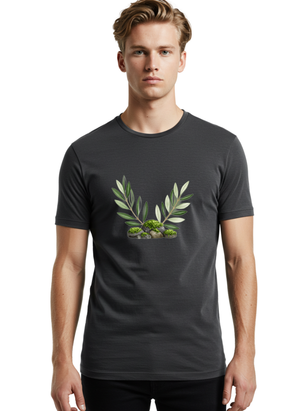 Olive-Branches-With-Rocks Men'S Graphic Tee, 100% Cotton, Comfortable Casual Summer Wear, Machine Washable, Vintage Camera, Old Camera, Antique Camera, Black Camera, Classic Photography, Photography Equipment, Nostalgic Device, Film Camera, Bag873