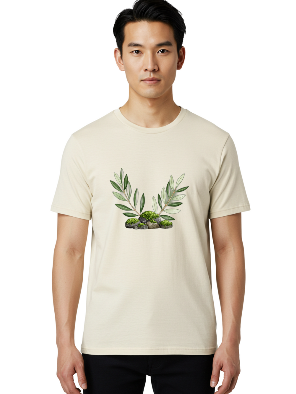 Olive-Branches-With-Rocks Men'S Graphic Tee, 100% Cotton, Comfortable Casual Summer Wear, Machine Washable, Vintage Camera, Old Camera, Antique Camera, Black Camera, Classic Photography, Photography Equipment, Nostalgic Device, Film Camera, Bag873