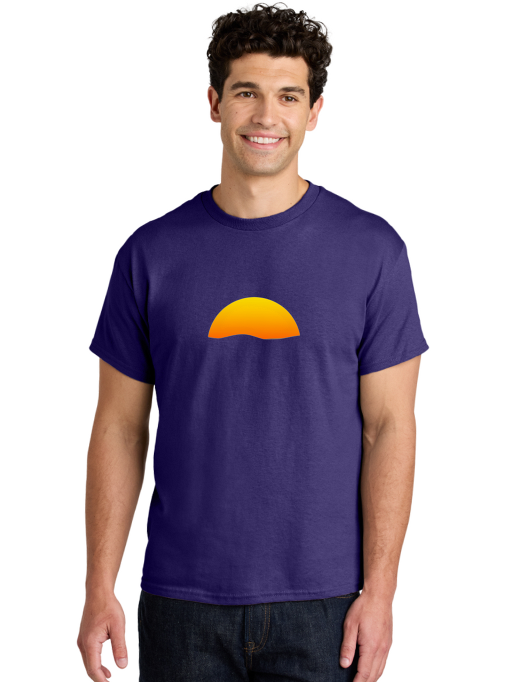 Orange-Half-Circle Men'S Graphic Tee, 100% Cotton, Comfortable Casual Summer Wear, Machine Washable, Vintage Camera, Old Camera, Antique Camera, Black Camera, Classic Photography, Photography Equipment, Nostalgic Device, Film Camera, Bag884