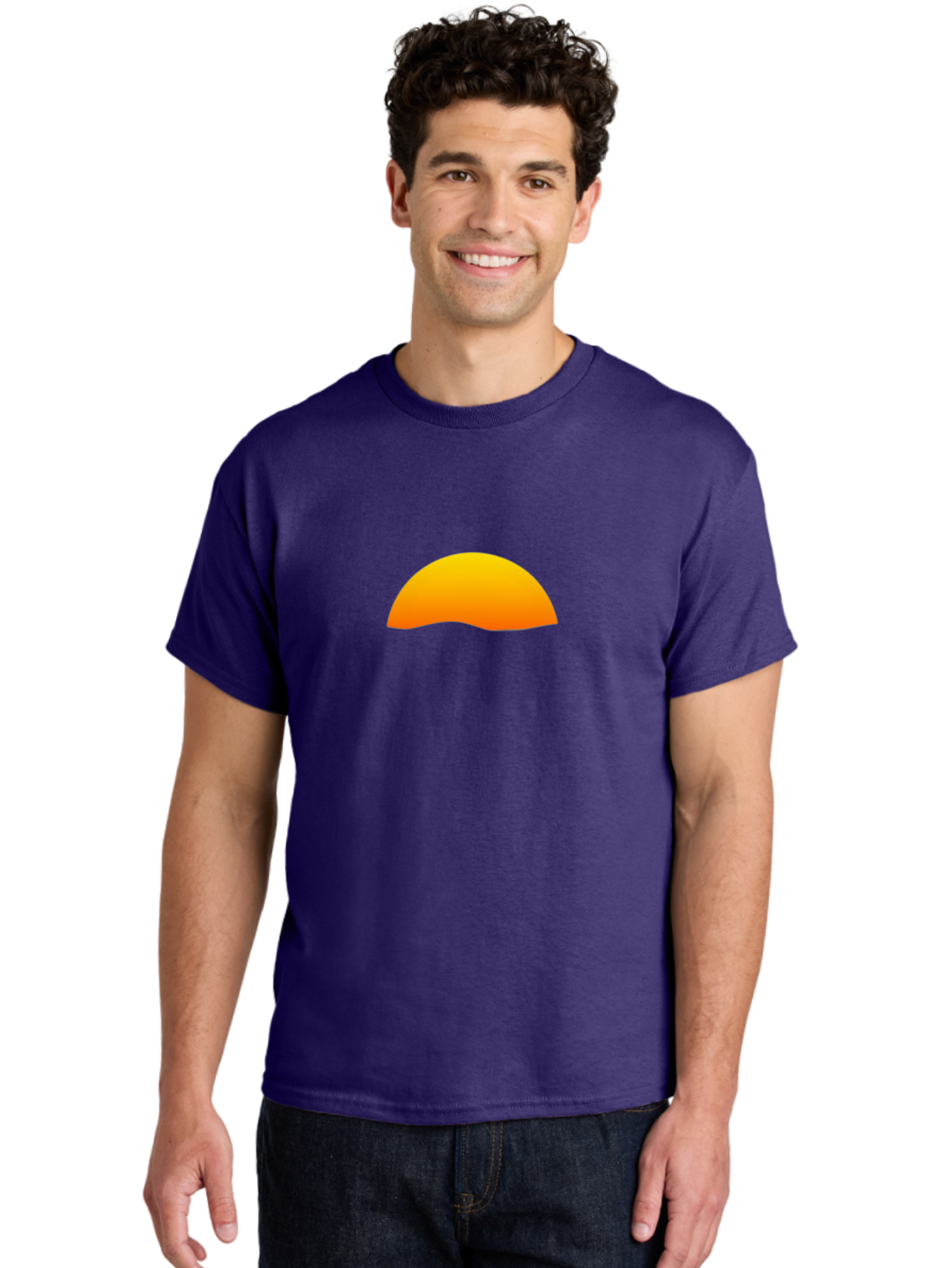 Orange-Half-Circle Men'S Graphic Tee, 100% Cotton, Comfortable Casual Summer Wear, Machine Washable, Vintage Camera, Old Camera, Antique Camera, Black Camera, Classic Photography, Photography Equipment, Nostalgic Device, Film Camera, Bag884