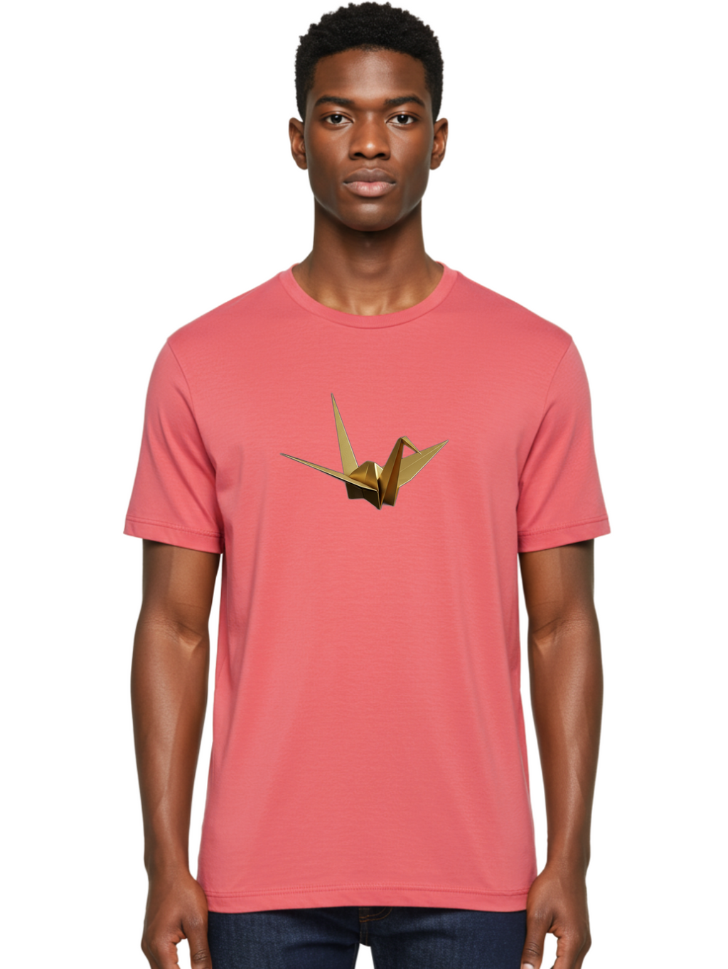 Origami-Crane Men'S Graphic Tee, 100% Cotton, Comfortable Casual Summer Wear, Machine Washable, Vintage Camera, Old Camera, Antique Camera, Black Camera, Classic Photography, Photography Equipment, Nostalgic Device, Film Camera, Camera Art Bag887