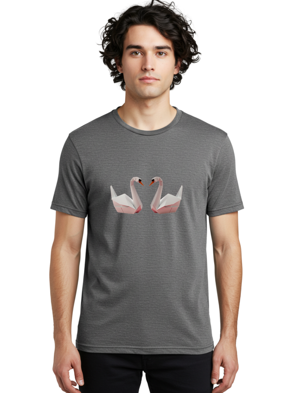 Origami-Swans Men'S Graphic Tee, 100% Cotton, Comfortable Casual Summer Wear, Machine Washable, Vintage Camera, Old Camera, Antique Camera, Black Camera, Classic Photography, Photography Equipment, Nostalgic Device, Film Camera, Camera Art Bag889