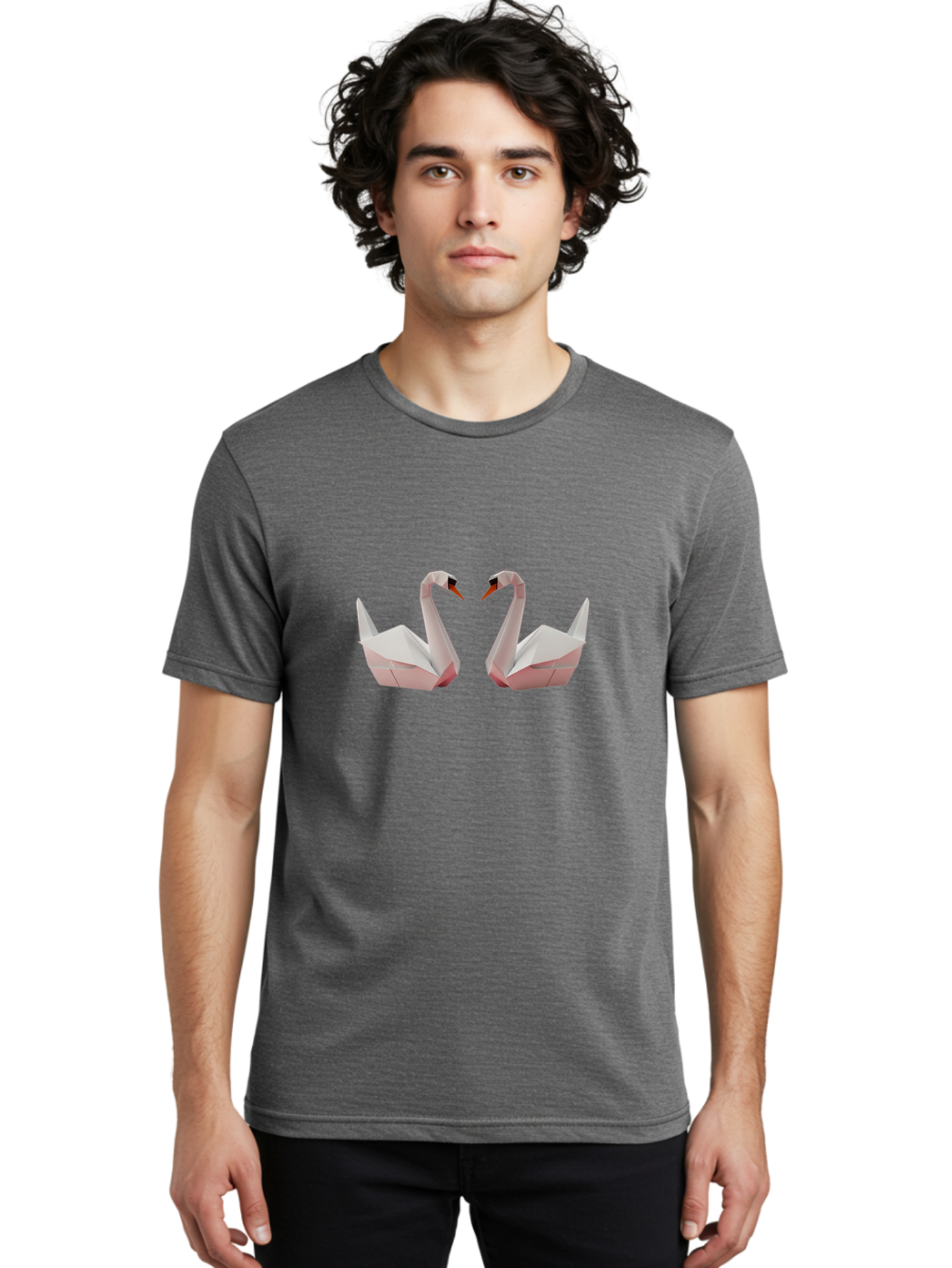 Origami-Swans Men'S Graphic Tee, 100% Cotton, Comfortable Casual Summer Wear, Machine Washable, Vintage Camera, Old Camera, Antique Camera, Black Camera, Classic Photography, Photography Equipment, Nostalgic Device, Film Camera, Camera Art Bag889