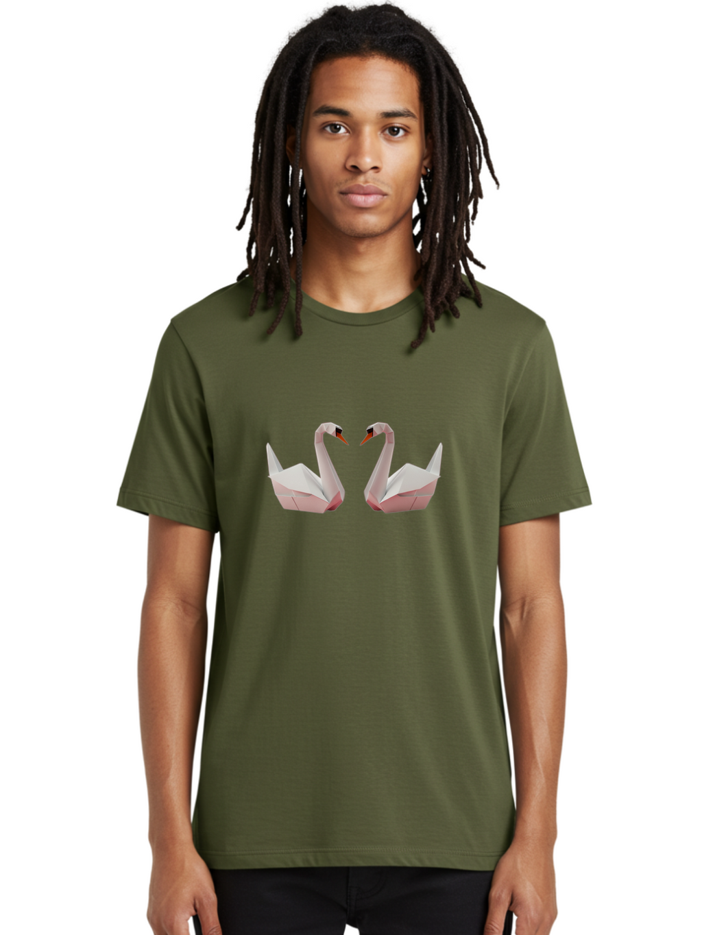 Origami-Swans Men'S Graphic Tee, 100% Cotton, Comfortable Casual Summer Wear, Machine Washable, Vintage Camera, Old Camera, Antique Camera, Black Camera, Classic Photography, Photography Equipment, Nostalgic Device, Film Camera, Camera Art Bag889
