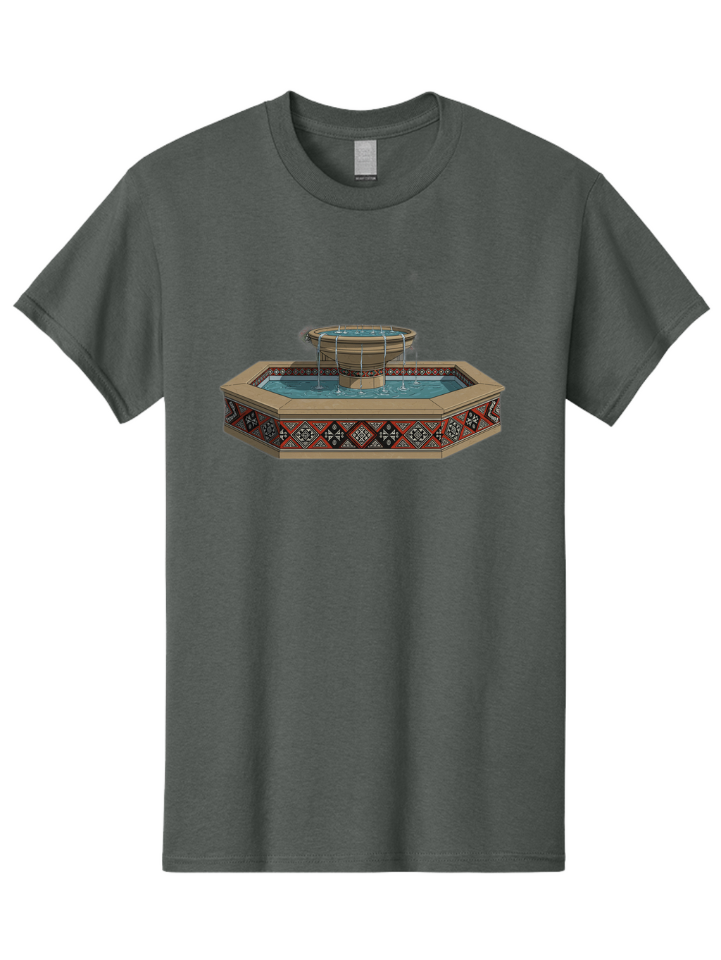 Ornamental-Fountain Men'S Graphic Tee, 100% Cotton, Comfortable Casual Summer Wear, Machine Washable, Vintage Camera, Old Camera, Antique Camera, Black Camera, Classic Photography, Photography Equipment, Nostalgic Device, Film Camera, Bag890