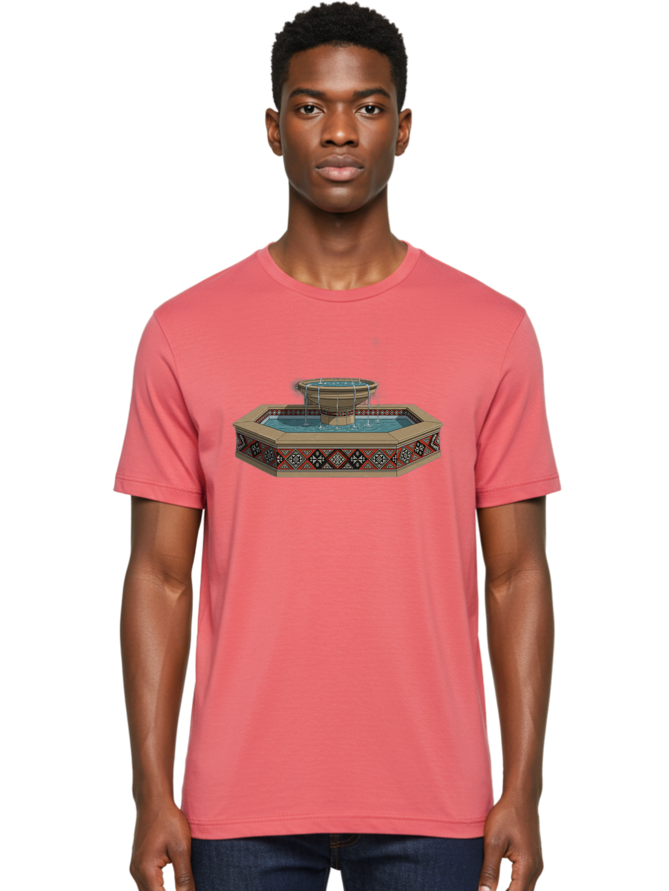 Ornamental-Fountain Men'S Graphic Tee, 100% Cotton, Comfortable Casual Summer Wear, Machine Washable, Vintage Camera, Old Camera, Antique Camera, Black Camera, Classic Photography, Photography Equipment, Nostalgic Device, Film Camera, Bag890